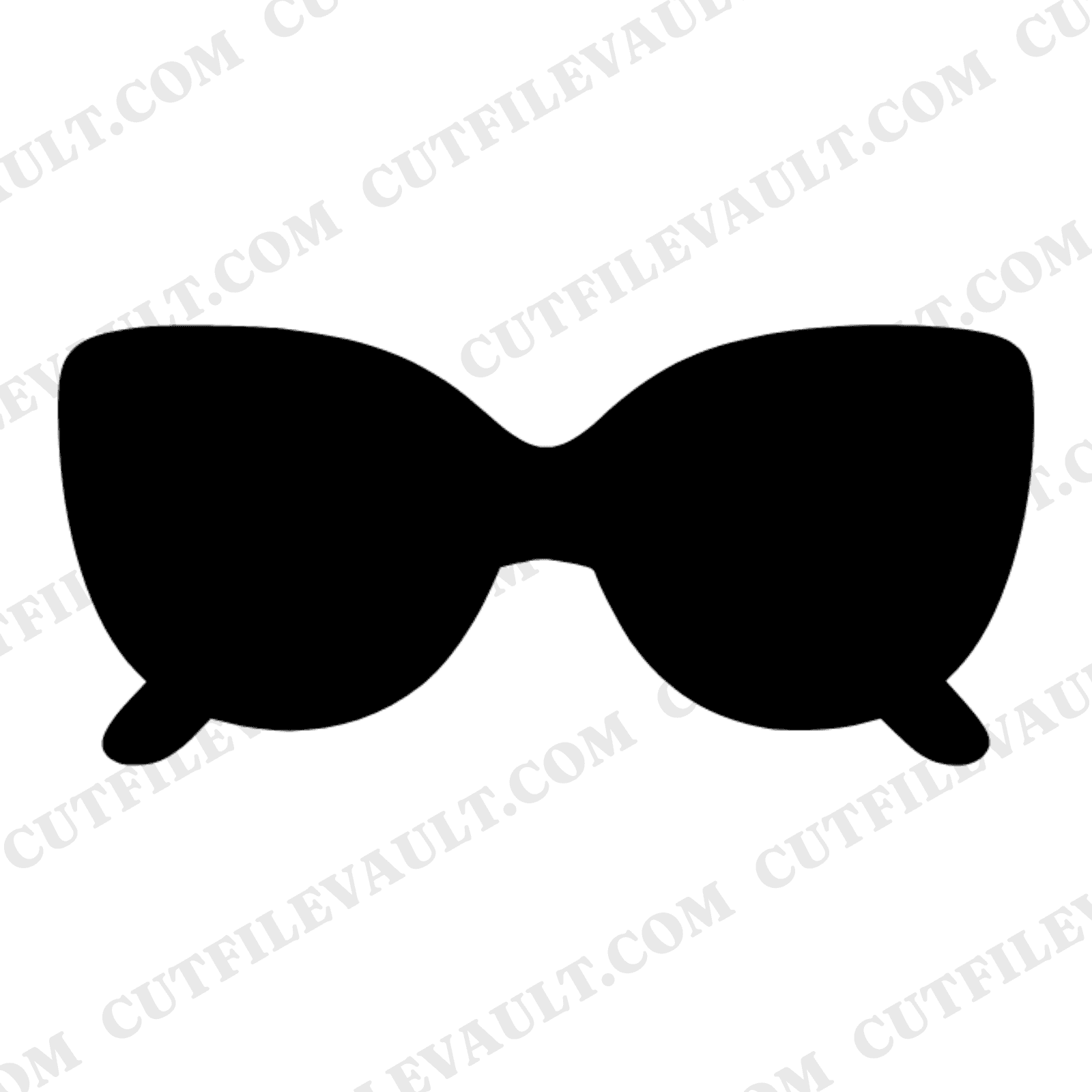 Summer Solstice Sunglasses SVG PNG, Kawaii Character Silhouette Cut File, Boho Summer Craft Design — view 1