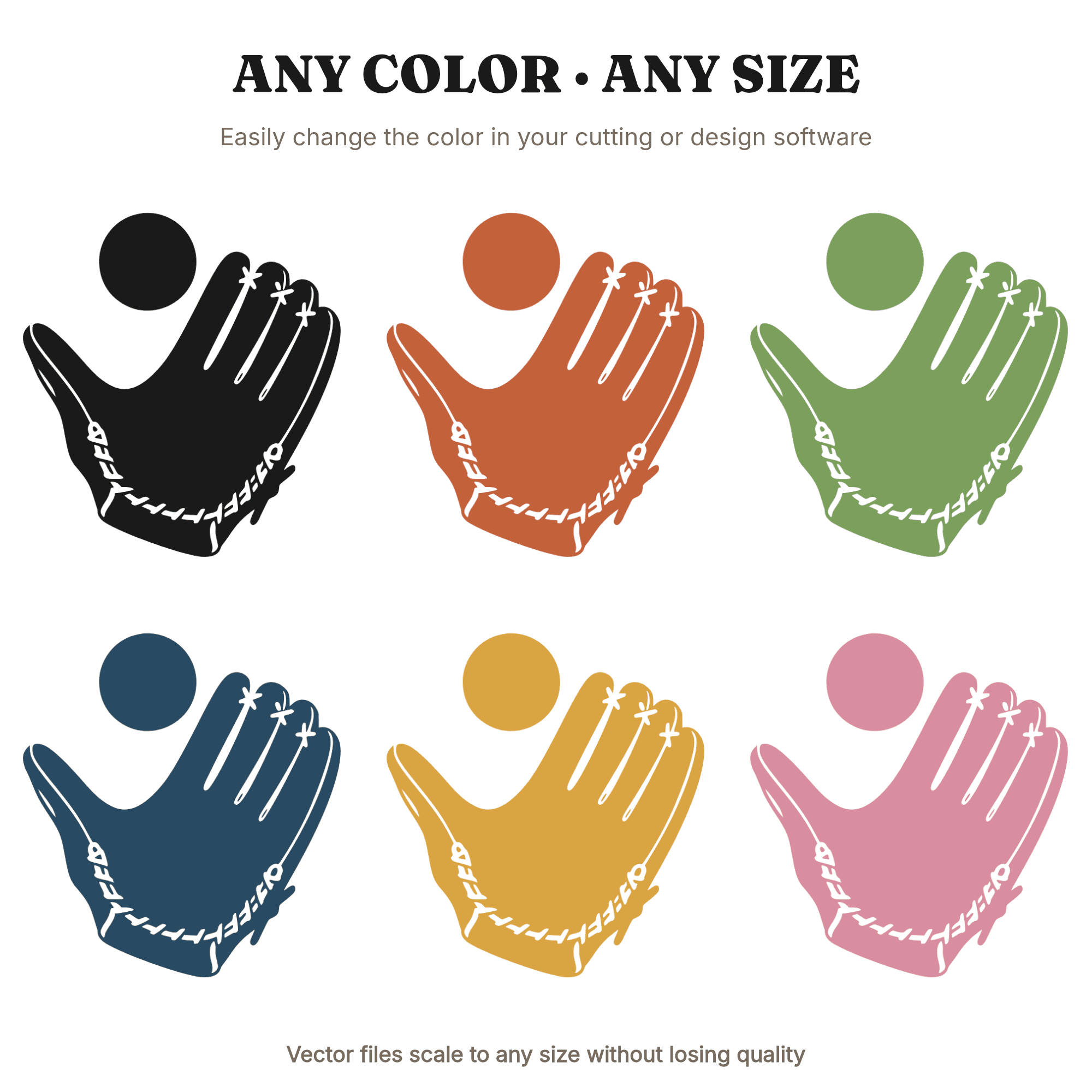 Retro Baseball Glove SVG PNG, 70s Gravity Defying Catch, Father's Day Sports Dad Cut File — view 2