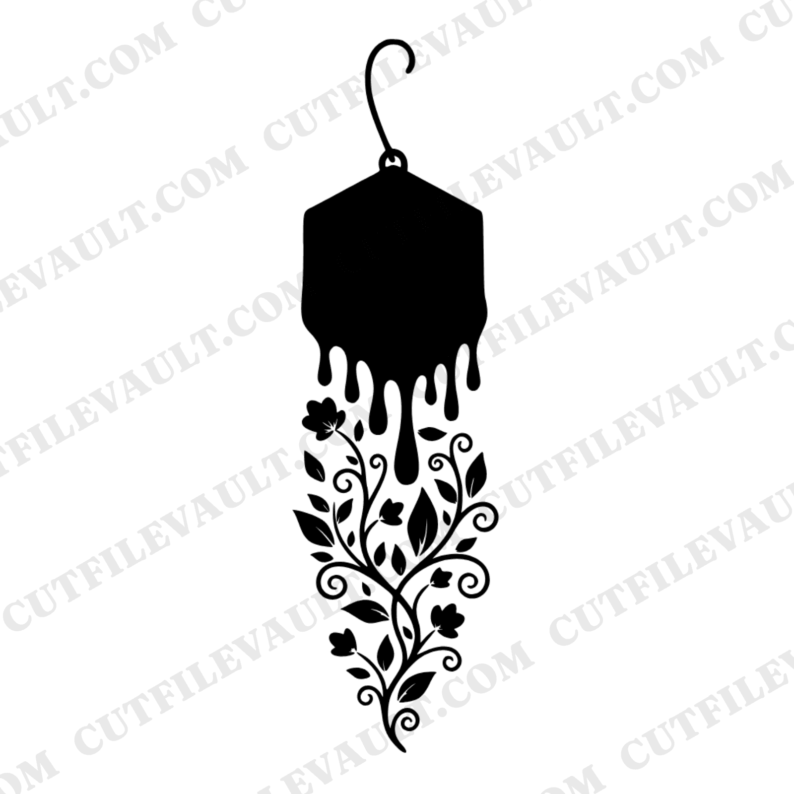 Honeycomb Frame Botanical Honey Drips SVG PNG, Bee Day Cut File, Pollinator Floral Design — view 1