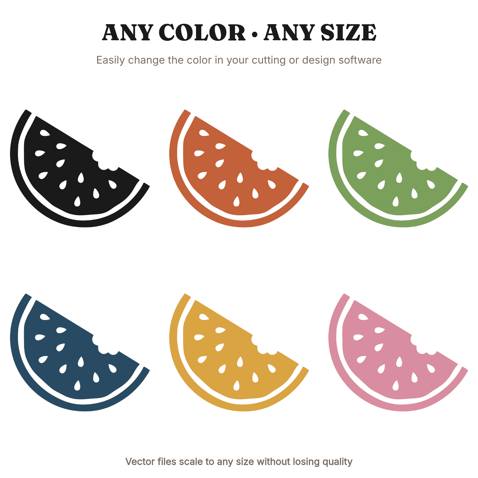 Watermelon SVG PNG, Cottagecore Floral Watermelon Slice with Bite, National Watermelon Day Cut File — view 2