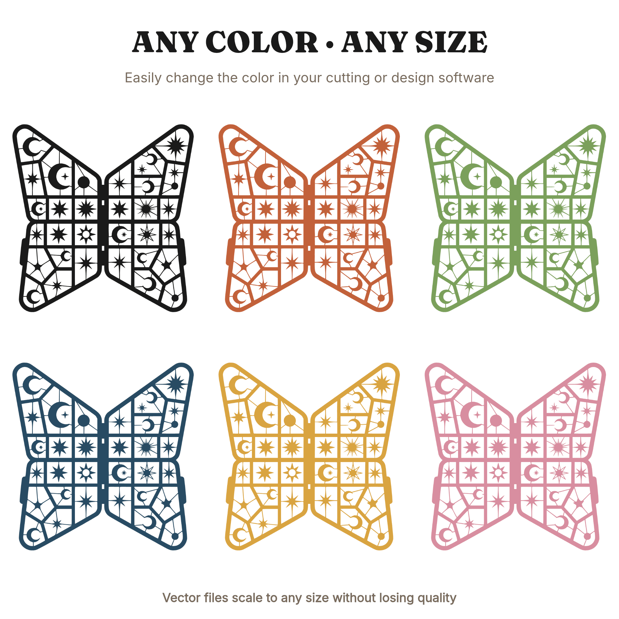 Butterfly Tackle Box SVG PNG Celestial Stained Glass Fishing Father's Day Cut File Cricut Silhouette — view 2