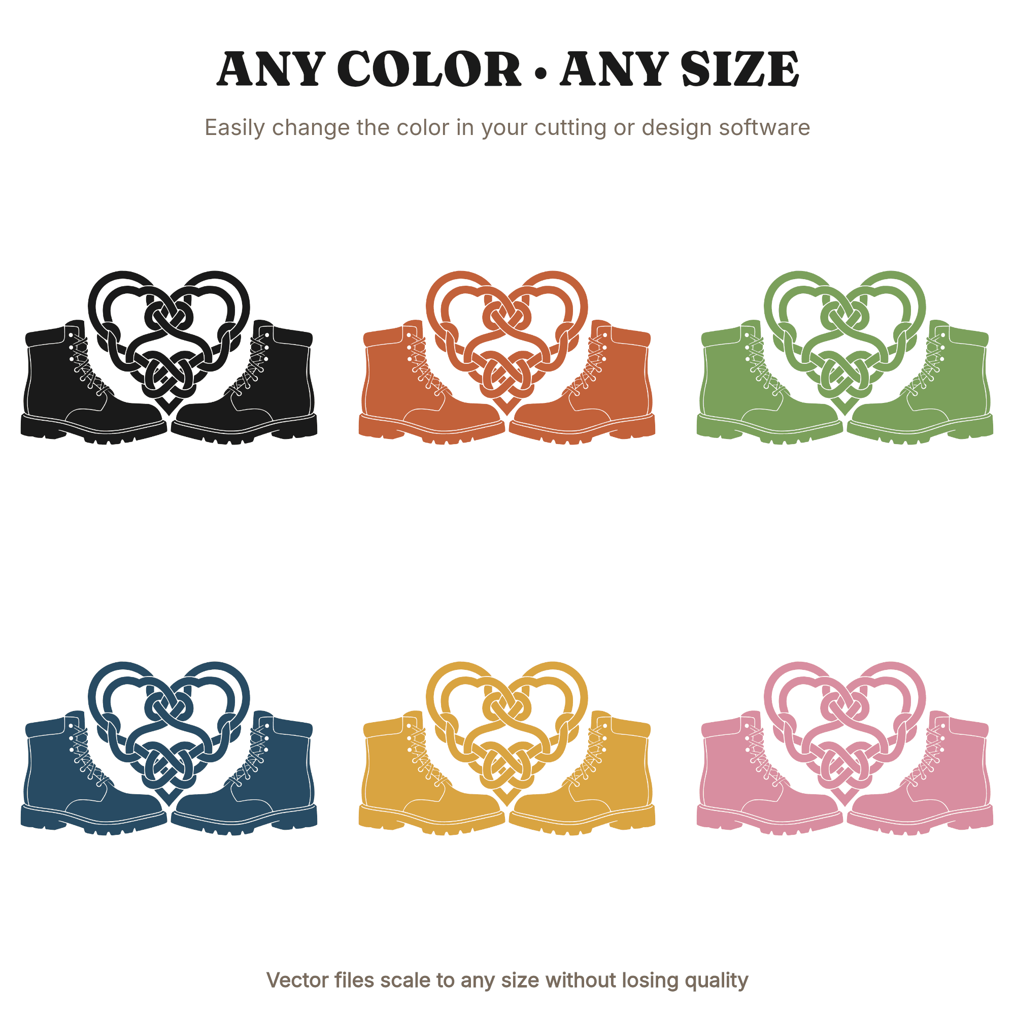 Labor Day Heart Work Boots SVG PNG Folk Art Cut File for Cricut Union Pride Worker Appreciation — view 2