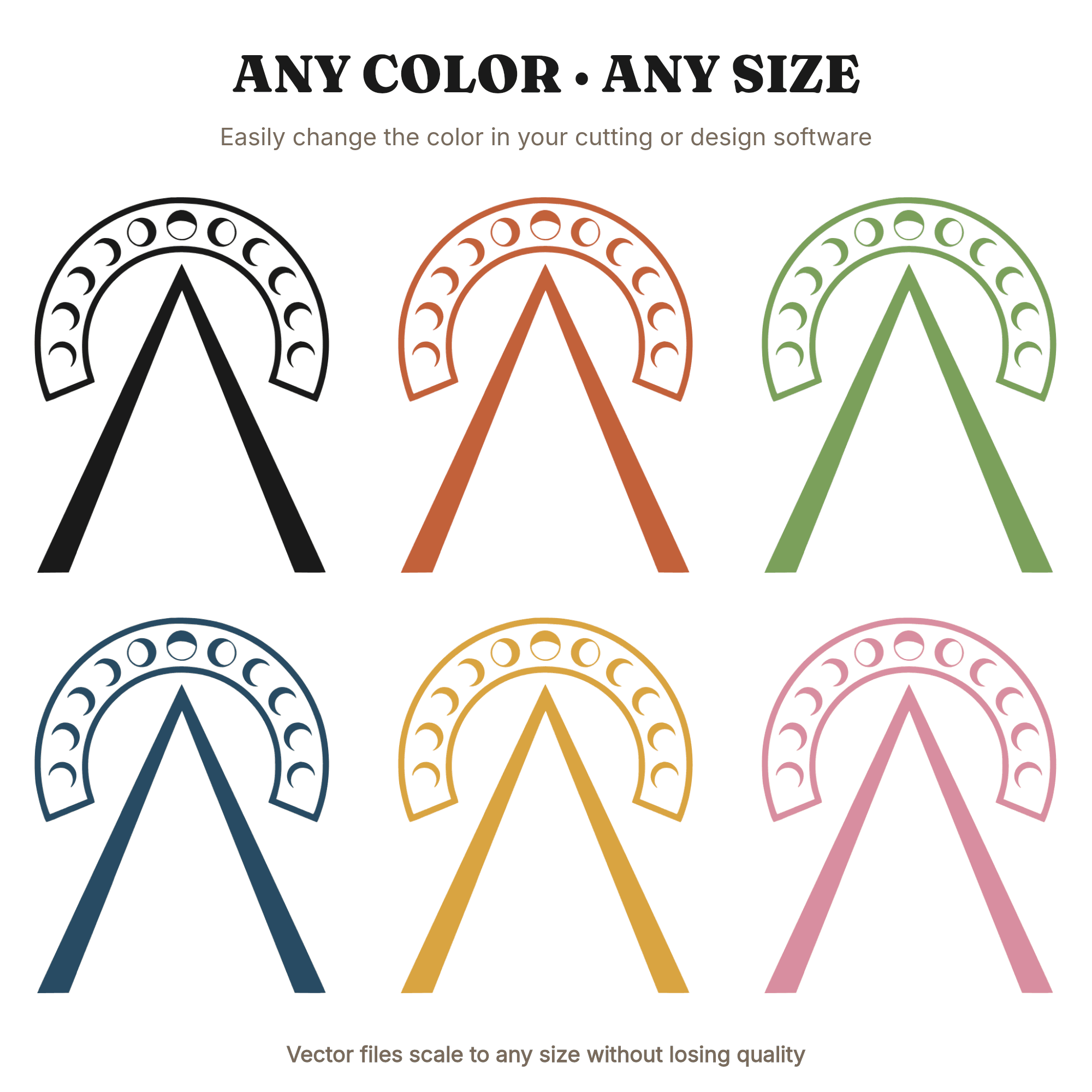 Celestial Protractor Archway SVG PNG, Back to School Cut File, Mystical Geometry Design, Cricut — view 2