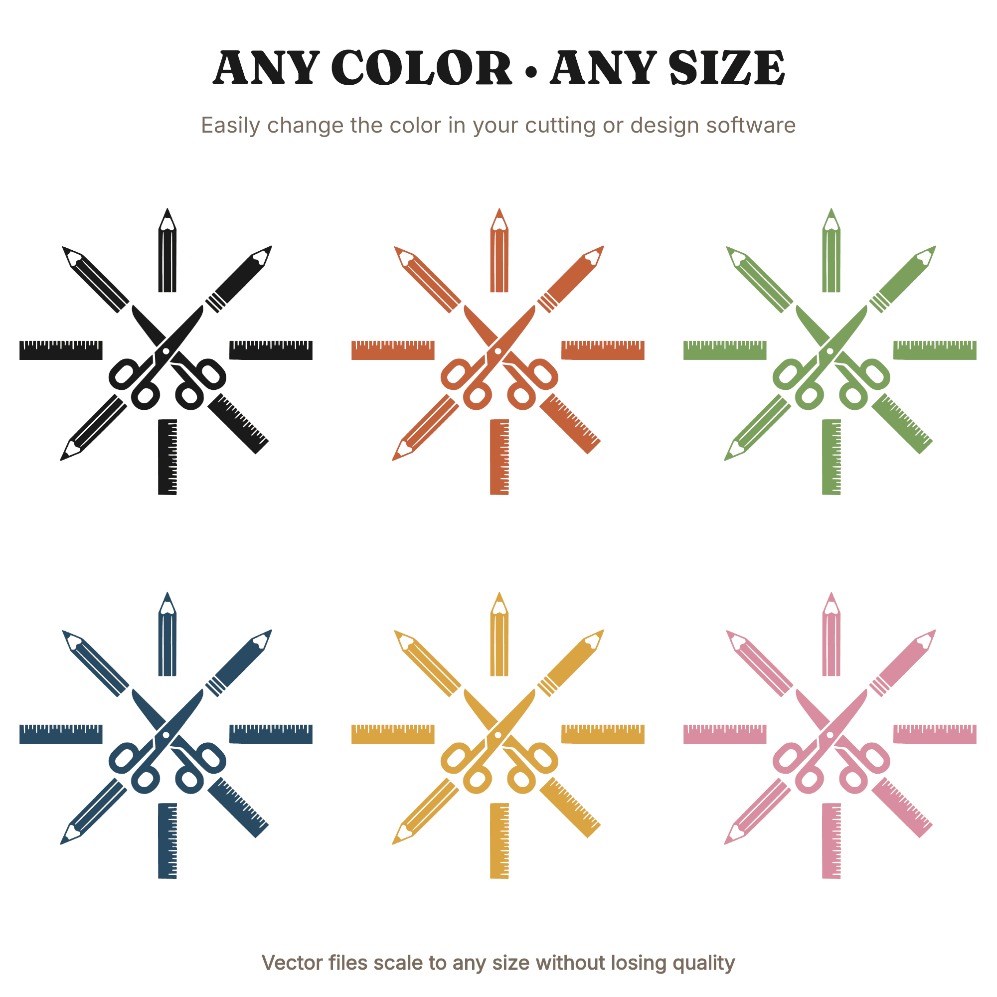 Back to School Compass Rose SVG PNG, Safety Scissors Teacher Gift Cut File, Classroom Decor Design — view 2