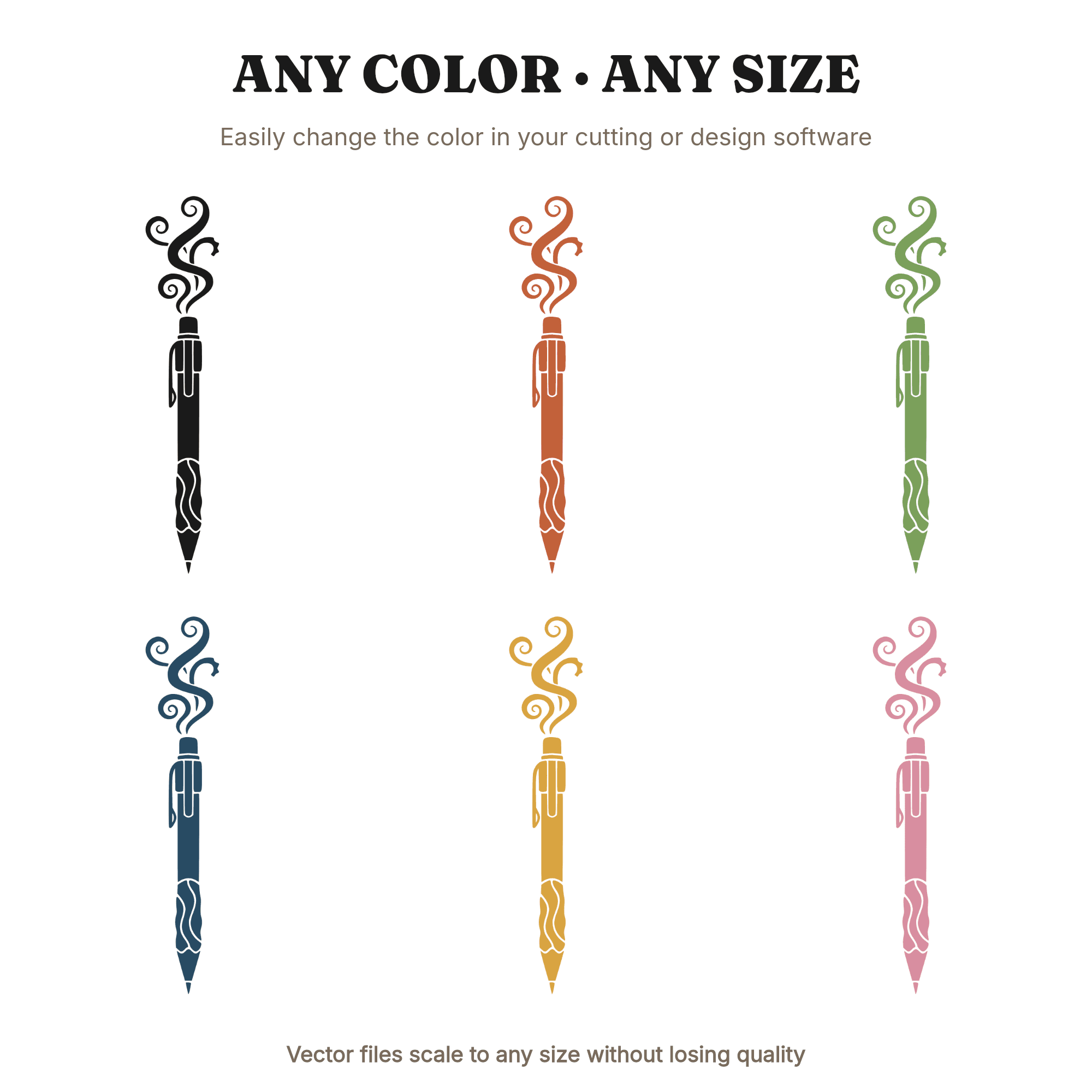 Groovy Mechanical Pencil SVG PNG, Retro 70s Back to School Cut File, Vintage Pencil Clipart — view 2