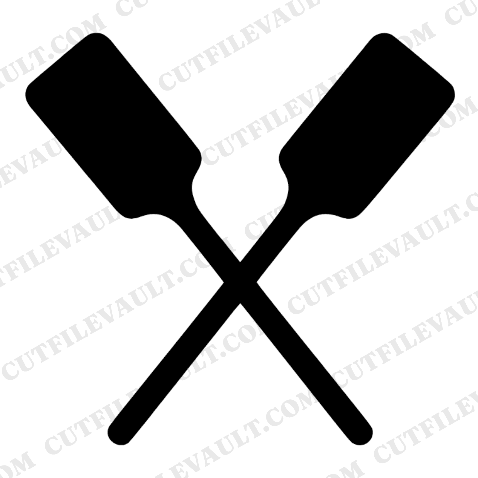 Vintage Ice Cream Churn Paddles SVG PNG, Crossed Dashers Line Art, Retro Kitchen Tool Cut File — view 1