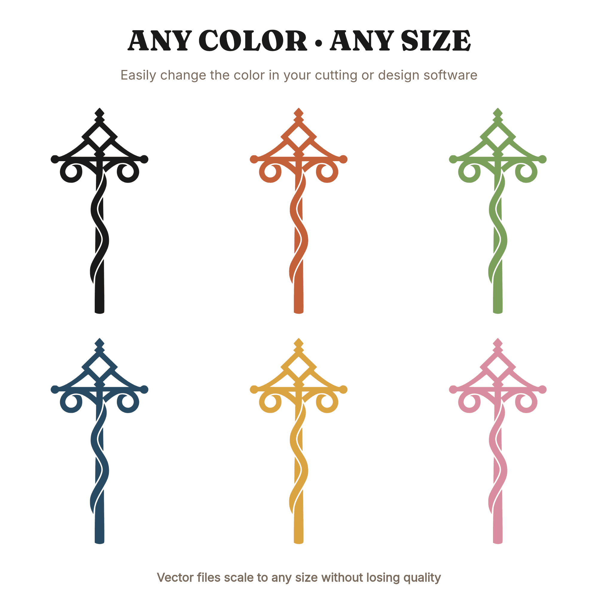 Scandinavian Midsummer Maypole SVG PNG, Nordic Festival Ribbon Pole Cut File, Minimalist Line Art — view 2