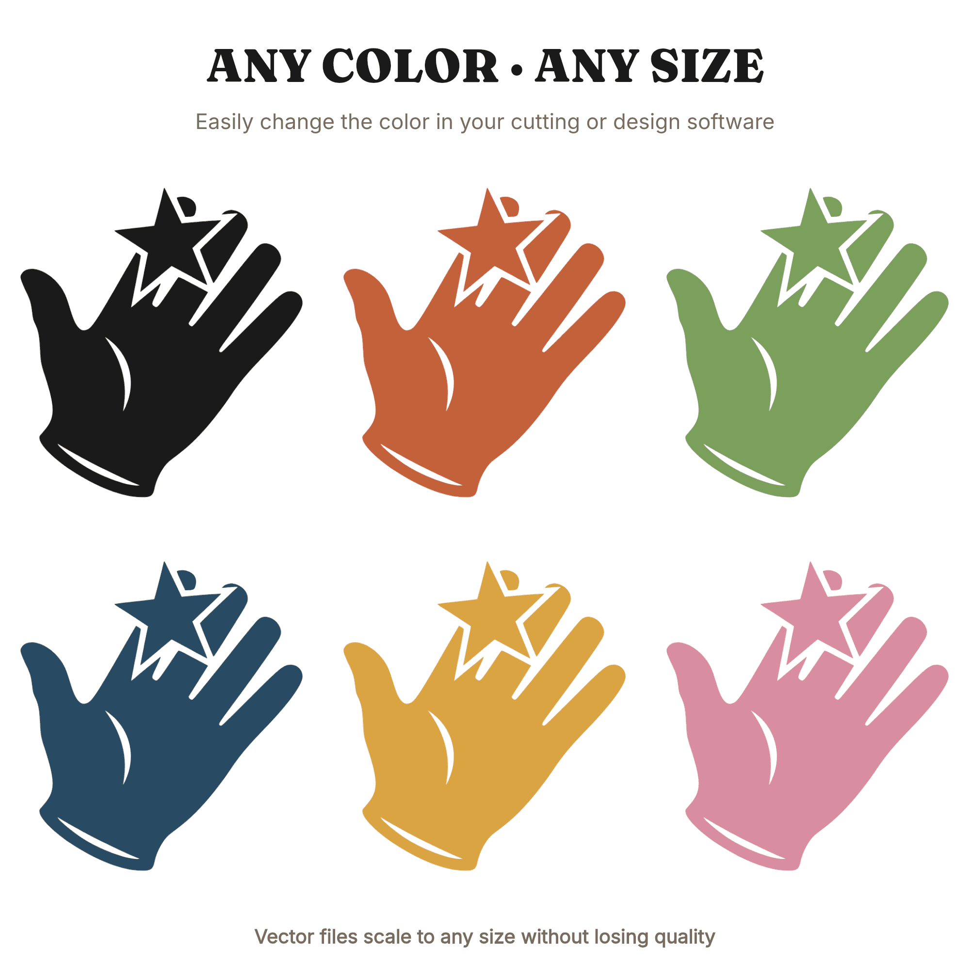 All American Baseball Glove Catching Star SVG PNG Cut File Independence Day 4th of July Design — view 2