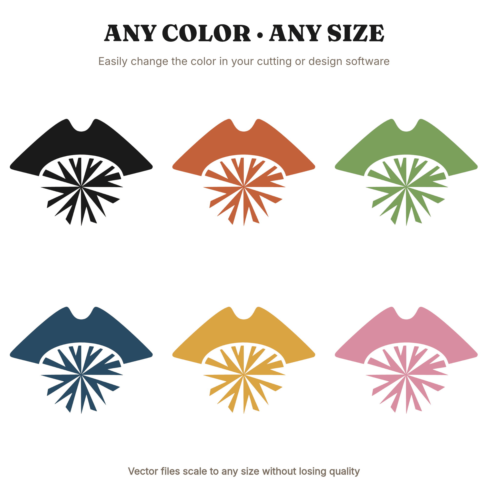 Colonial Tricorn Hat SVG PNG Art Deco Star Independence Day 4th of July Patriotic Cut File — view 2