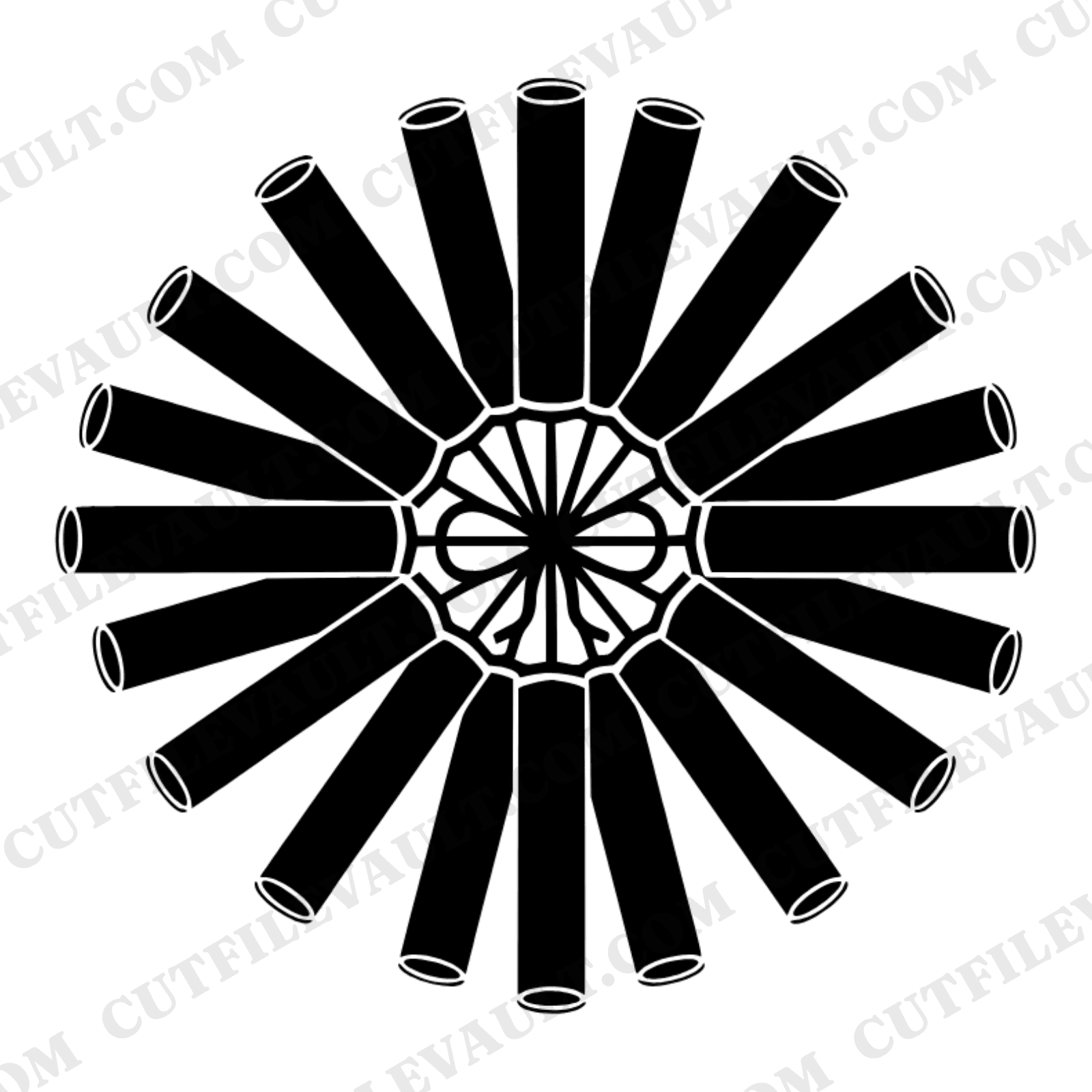 Folk Art Firecracker Star SVG PNG Independence Day 4th of July Patriotic Cut File for Cricut — view 1