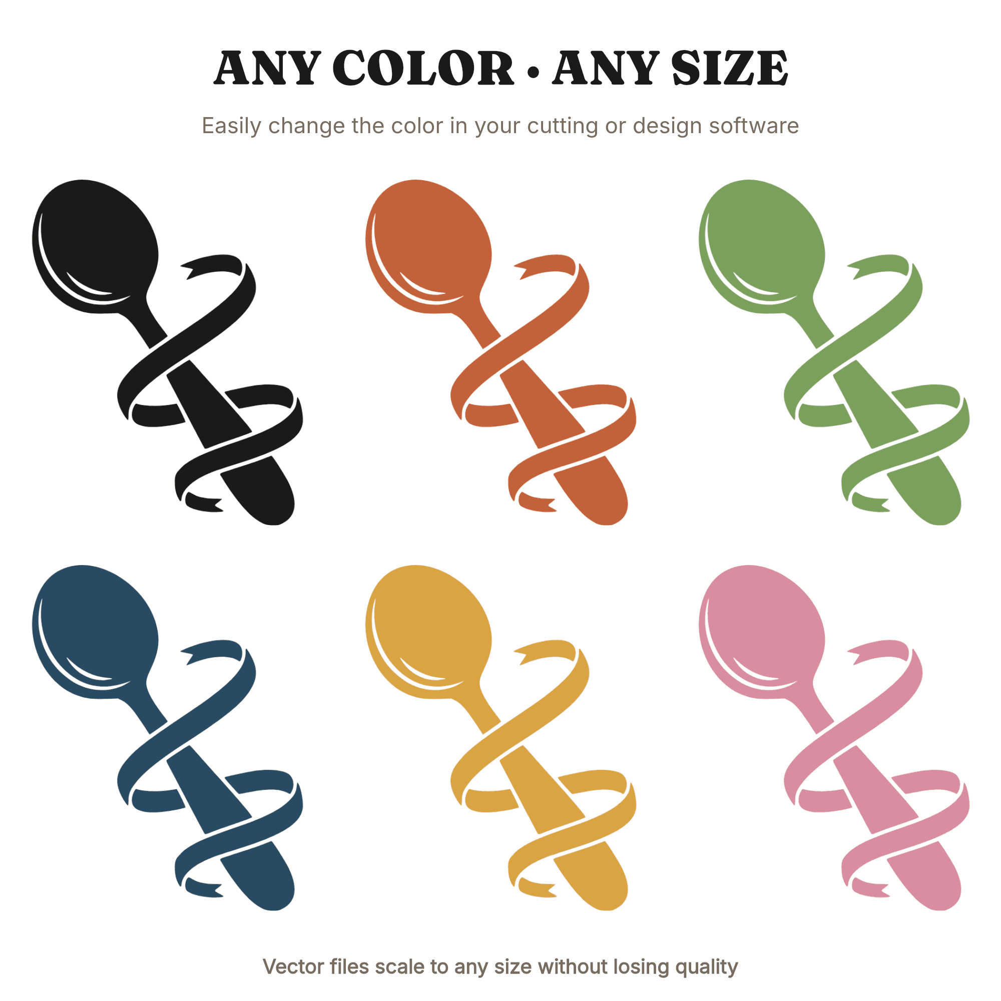 National Watermelon Day SVG PNG Melon Baller Cut File Mid Century Kitchen Tool Retro Summer Design — view 2
