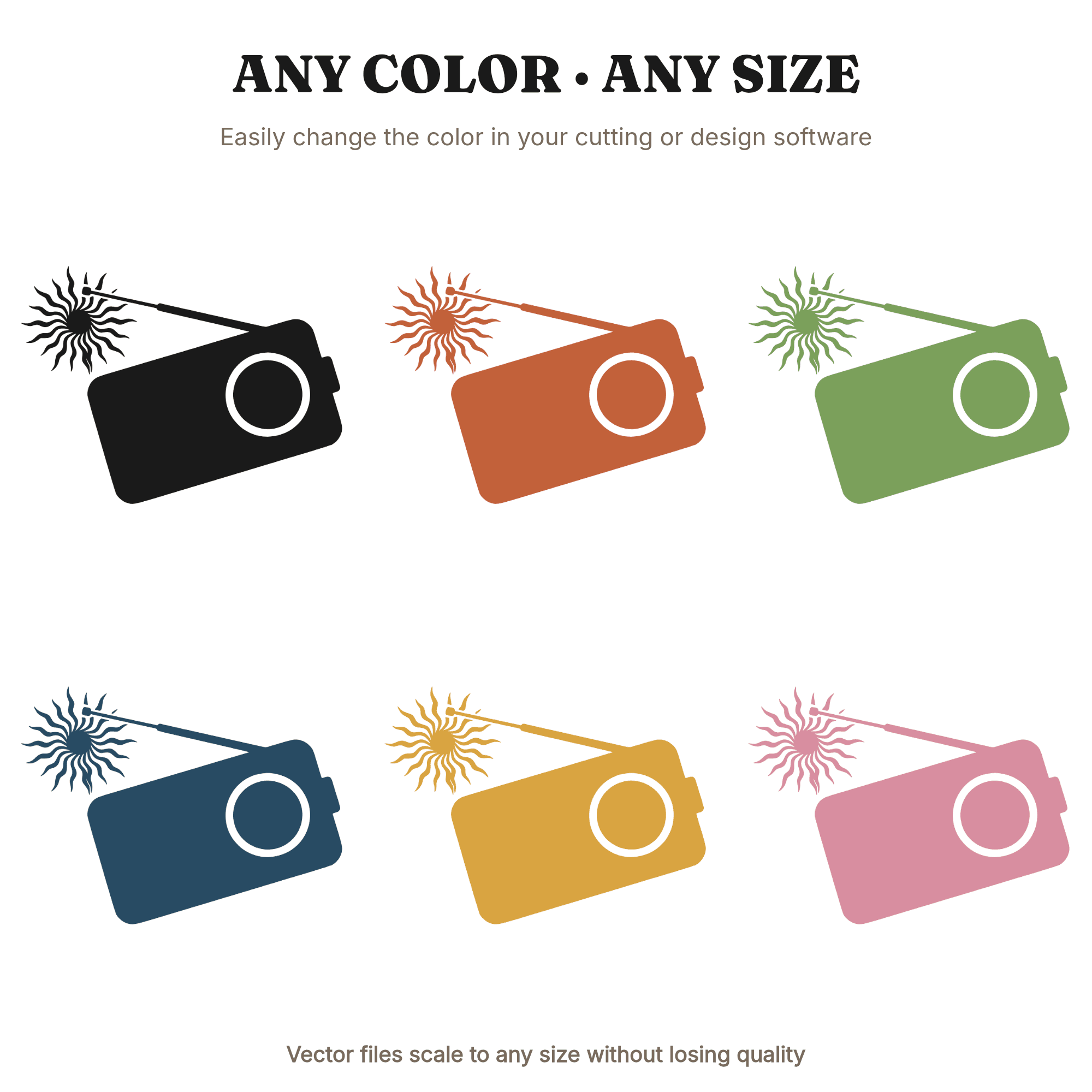 Groovy Retro Radio SVG PNG, 70s Transistor Radio with Sunburst Waves, Vintage Americana Cut File — view 2
