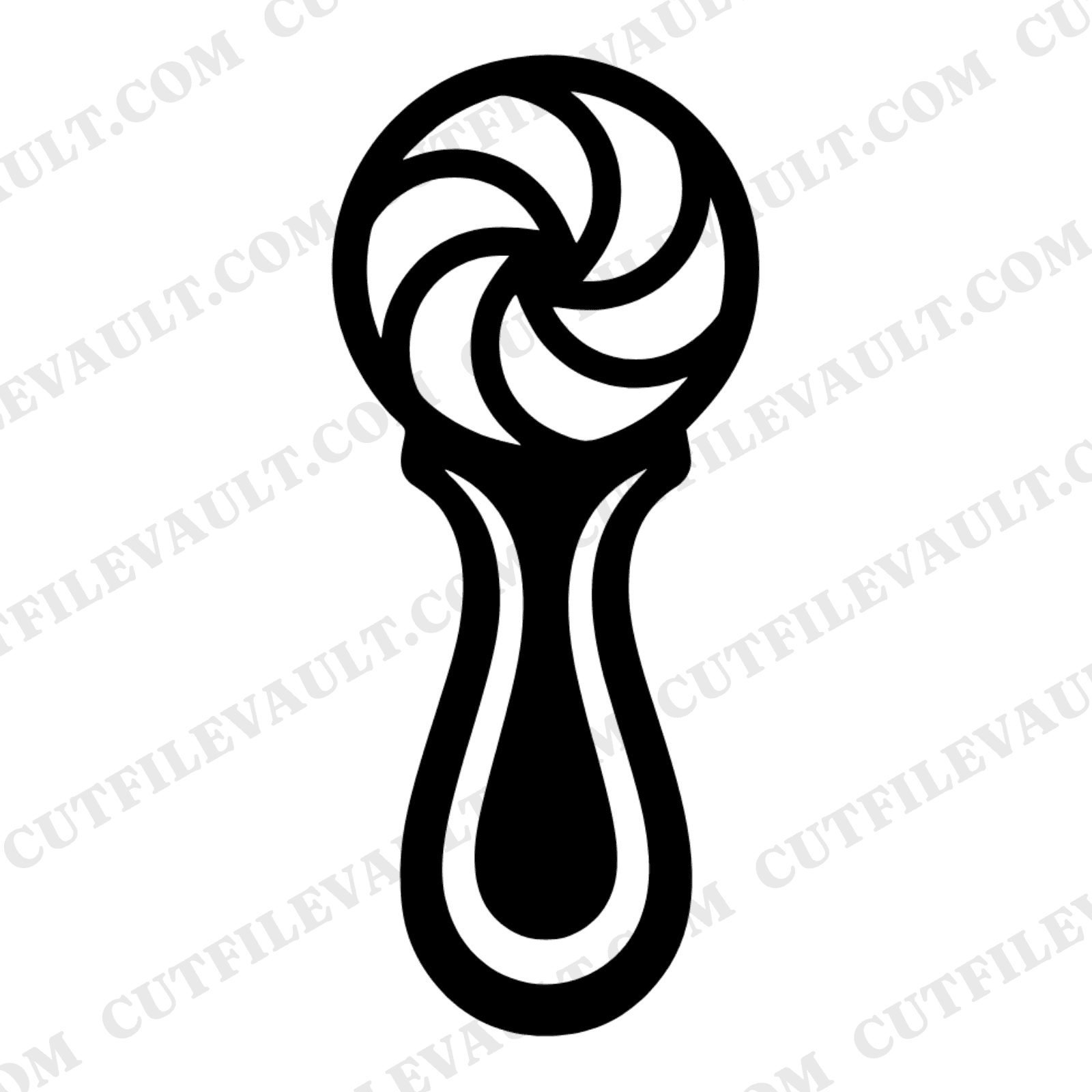Vintage Apple Corer SVG PNG, Retro Kitchen Tool Silhouette, 70s Teacher Appreciation Cut File — view 1
