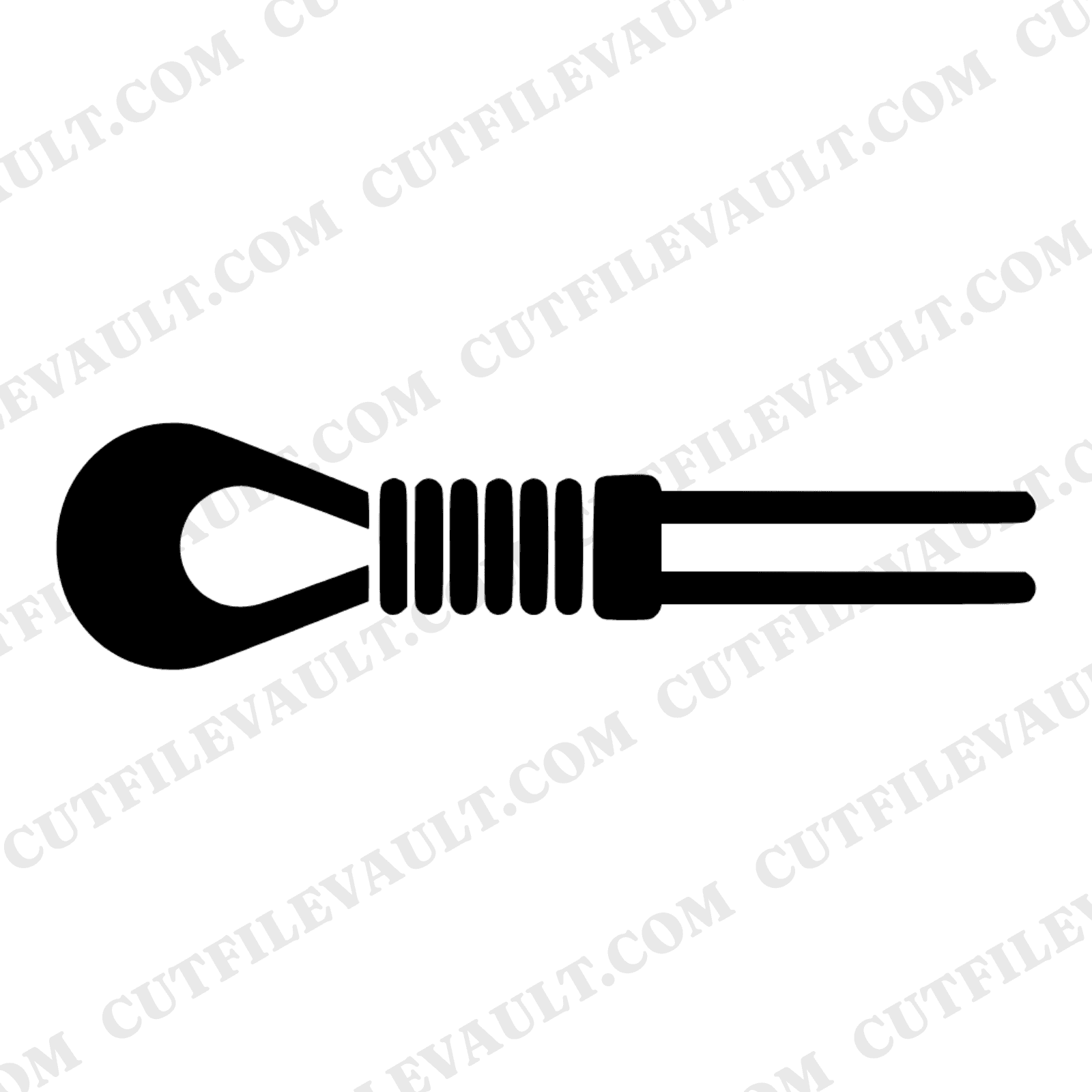Vintage Picnic Blanket Clip SVG PNG, Retro Spring Clamp Cut File, Mid-Century Outdoor Clipart — view 1