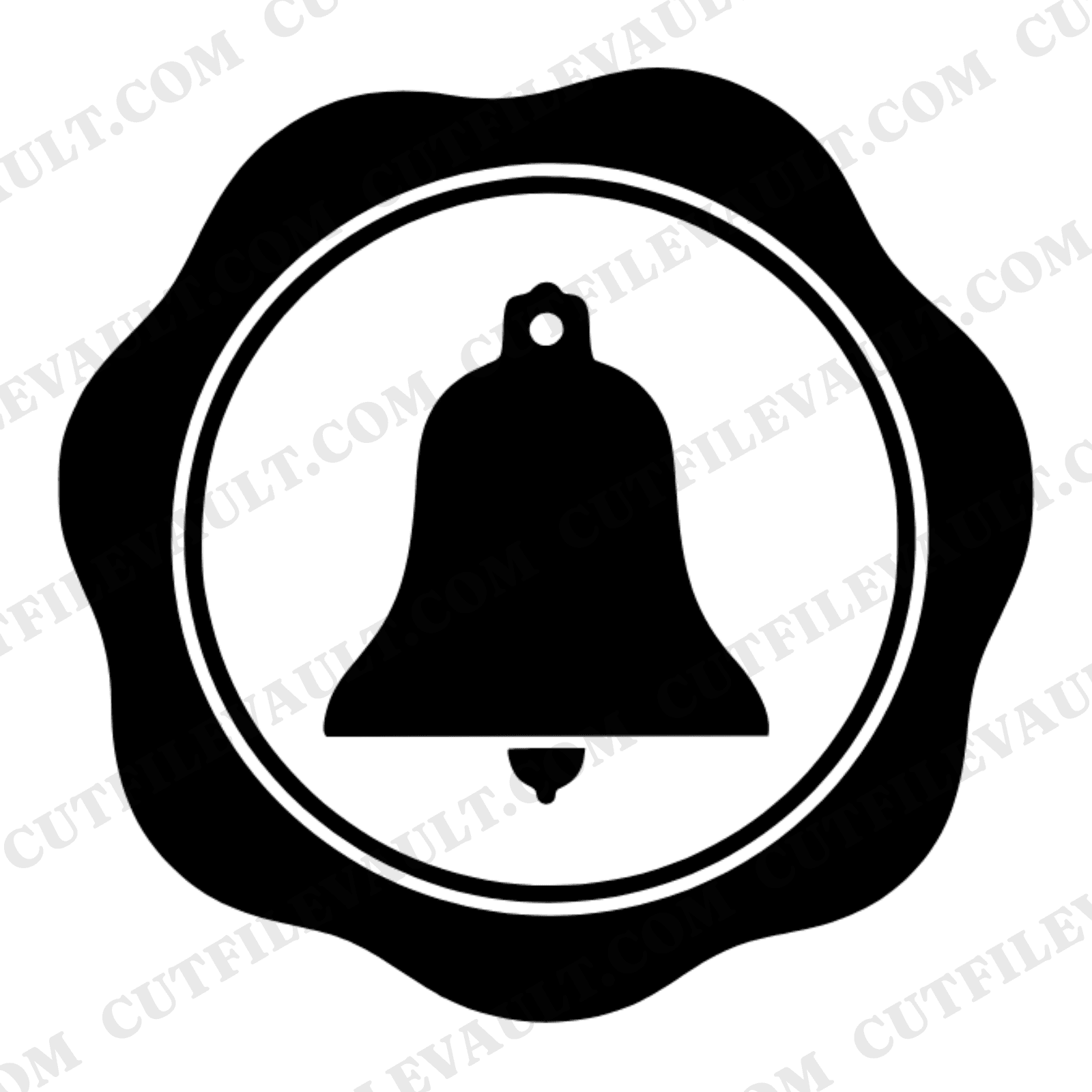 Colonial Bell Wax Seal SVG PNG Patriotic Emblem Independence Day Revolutionary War Americana Cut File — view 1