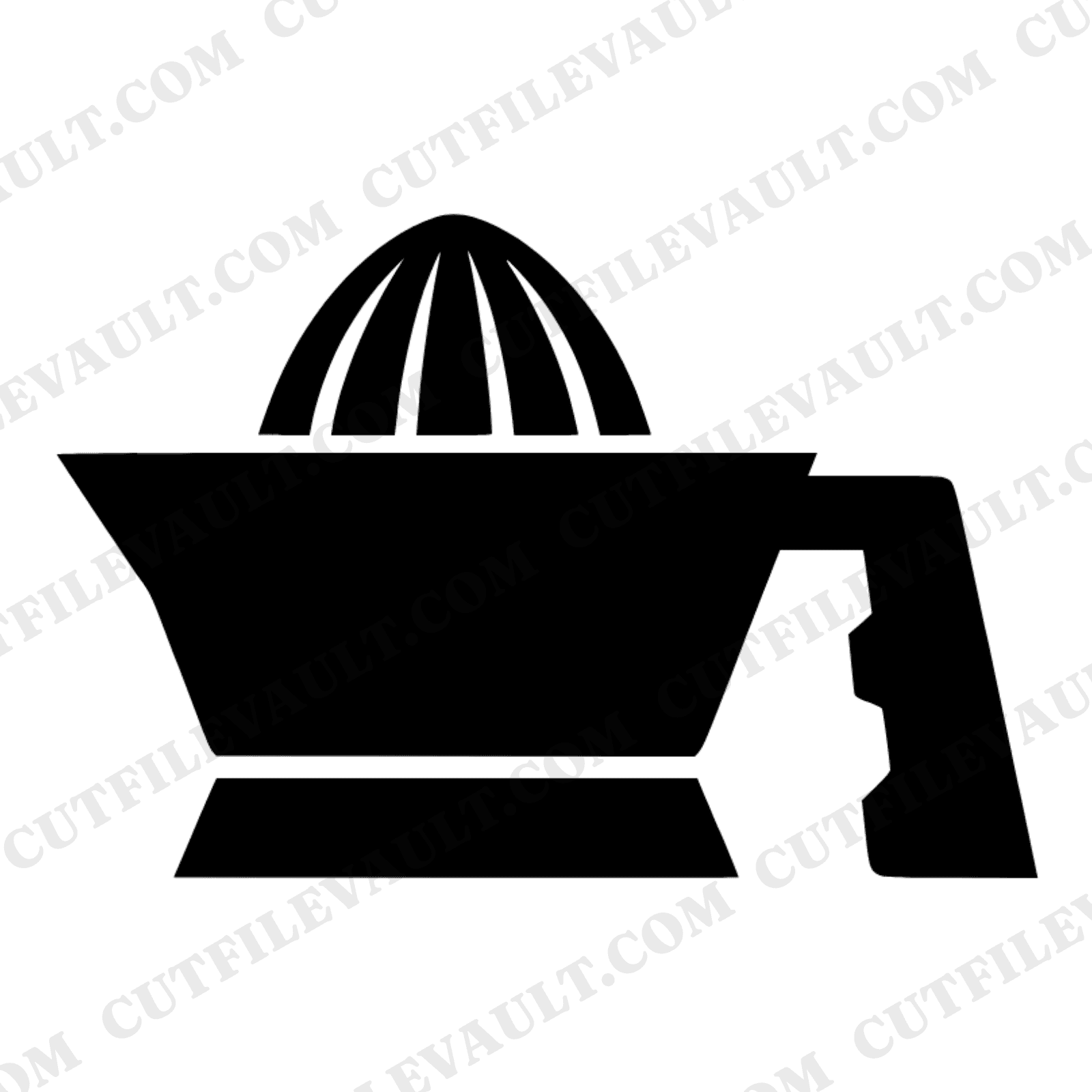 Art Deco Citrus Reamer SVG PNG Vintage Kitchen Tool Cut File Retro Lemonade Summer Silhouette — view 1