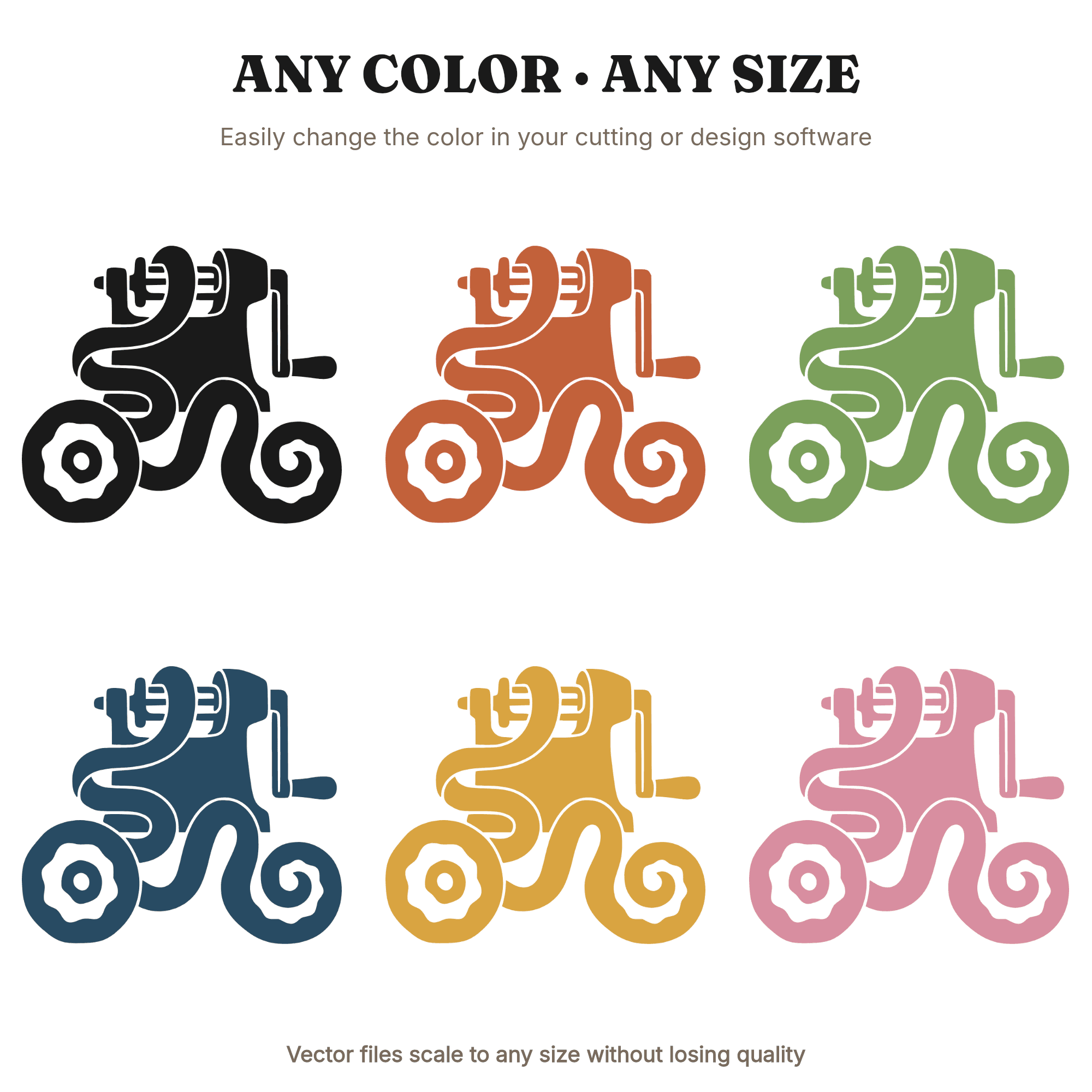 Vintage Apple Peeler SVG PNG, Retro 70s Groovy Spiral Peel, Brutalist Fall Harvest Cut File — view 2