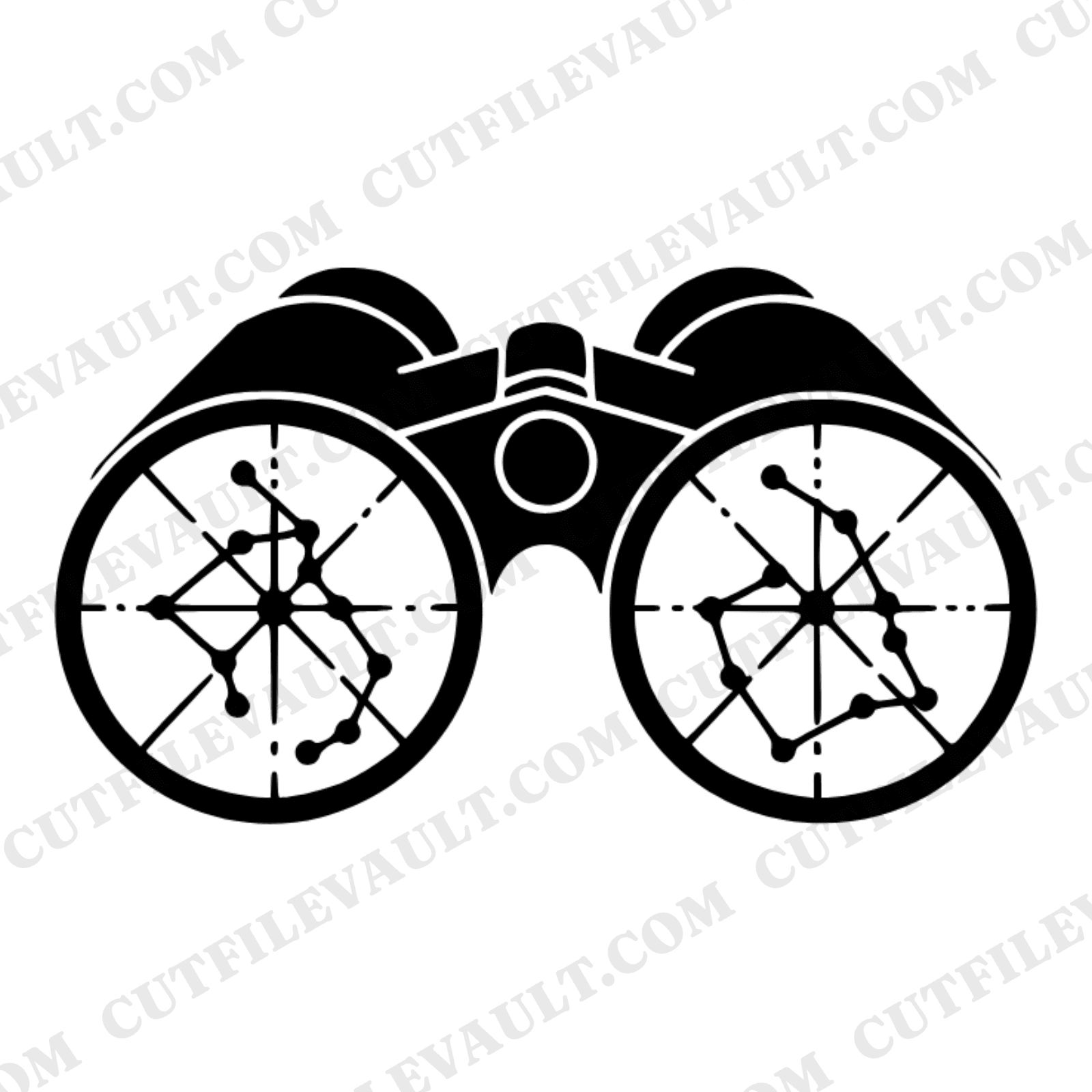 Perseid Meteor Shower Binoculars SVG PNG, Stargazing Constellation Cut File, August Astronomy Design — view 1