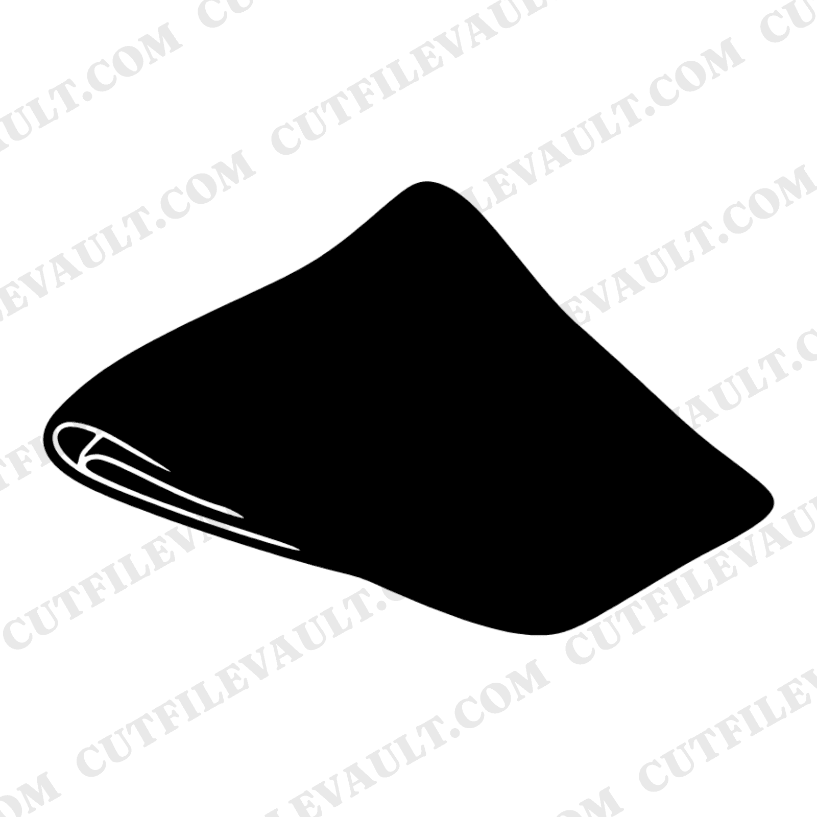 Folded Picnic Blanket SVG PNG, Summer Picnic Line Art, Independence Day 4th of July Cut File — view 1