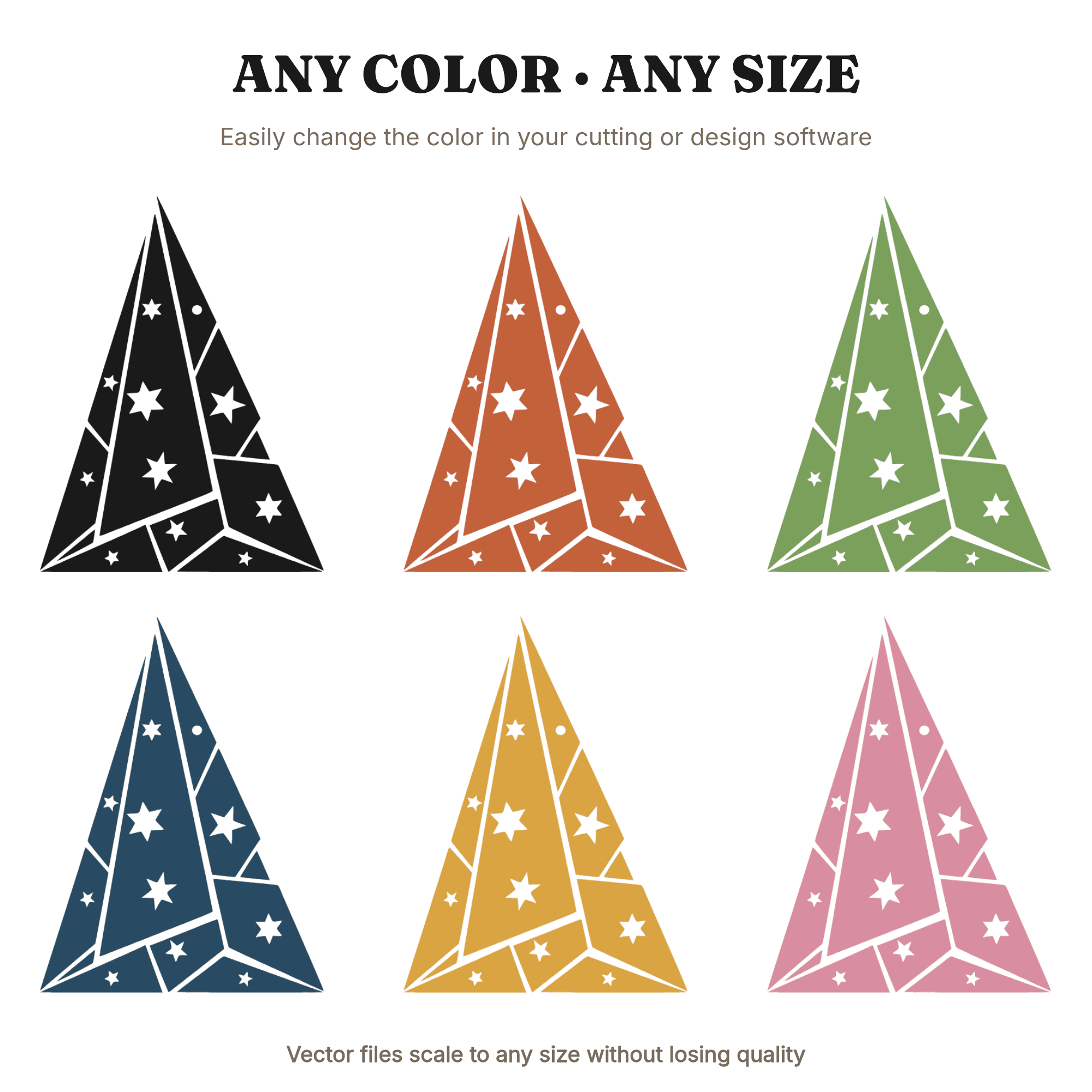 Art Deco Folded Flag Triangle SVG PNG Geometric Monument Cut File Independence Day Patriotic — view 2