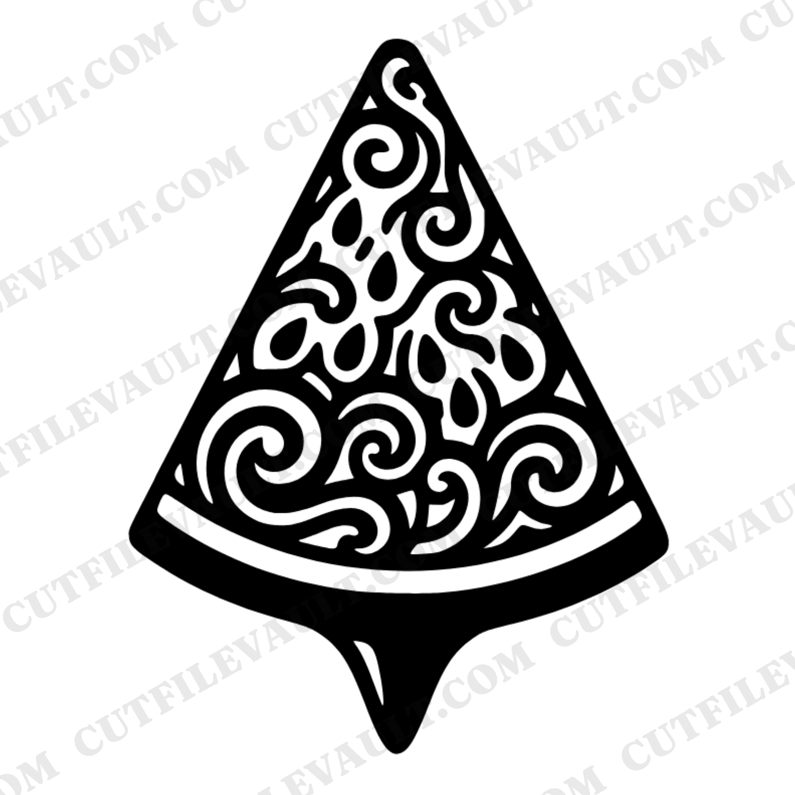 Retro Watermelon Spinning Top SVG PNG, Groovy Vintage Botanical Cut File, Summer Fruit Clipart — view 1