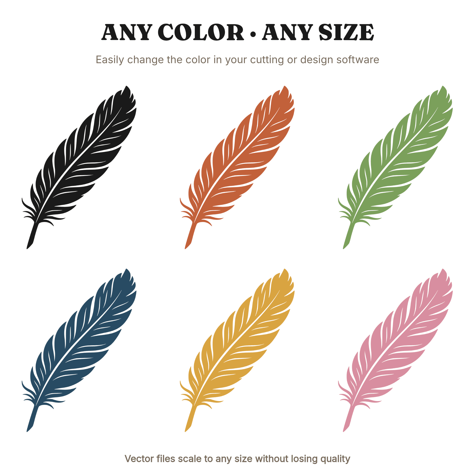 Retro Eagle Feather SVG PNG, 70s Wave Independence Day Patriotic Cut File for Cricut Silhouette — view 2