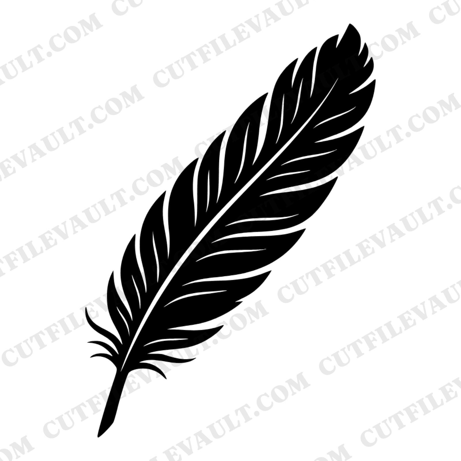 Retro Eagle Feather SVG PNG, 70s Wave Independence Day Patriotic Cut File for Cricut Silhouette — view 1