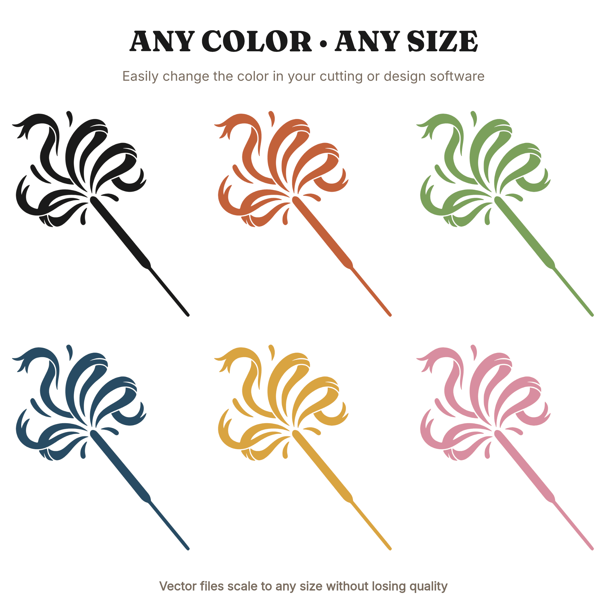 Sparkler SVG PNG, Fourth of July Sparkler Wand Cut File, Vintage Patriotic Independence Day Design — view 2