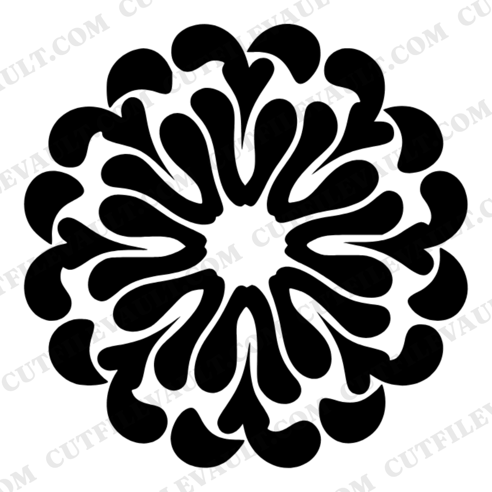 Blooming Book Mandala SVG PNG, Open Book Flower Radial Symmetry Cut File for Cricut Silhouette — view 1
