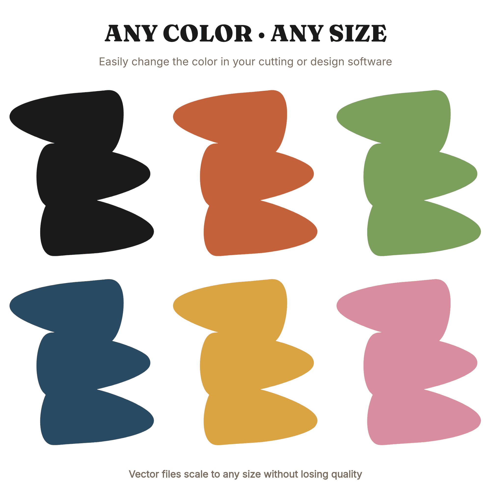 Wobbly Candy Corn Tower Stack SVG PNG, Halloween Candy Corn Cut File, Abstract Blob Style Design — view 2