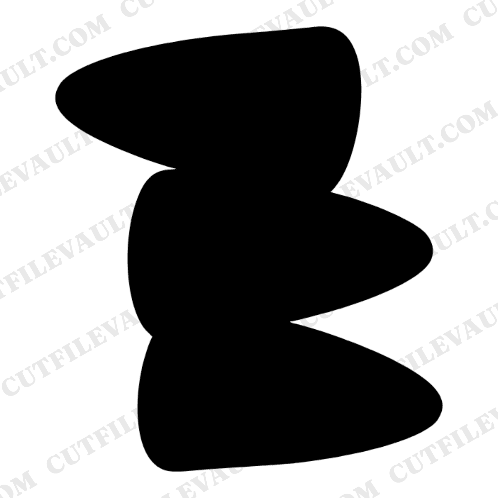 Wobbly Candy Corn Tower Stack SVG PNG, Halloween Candy Corn Cut File, Abstract Blob Style Design — view 1