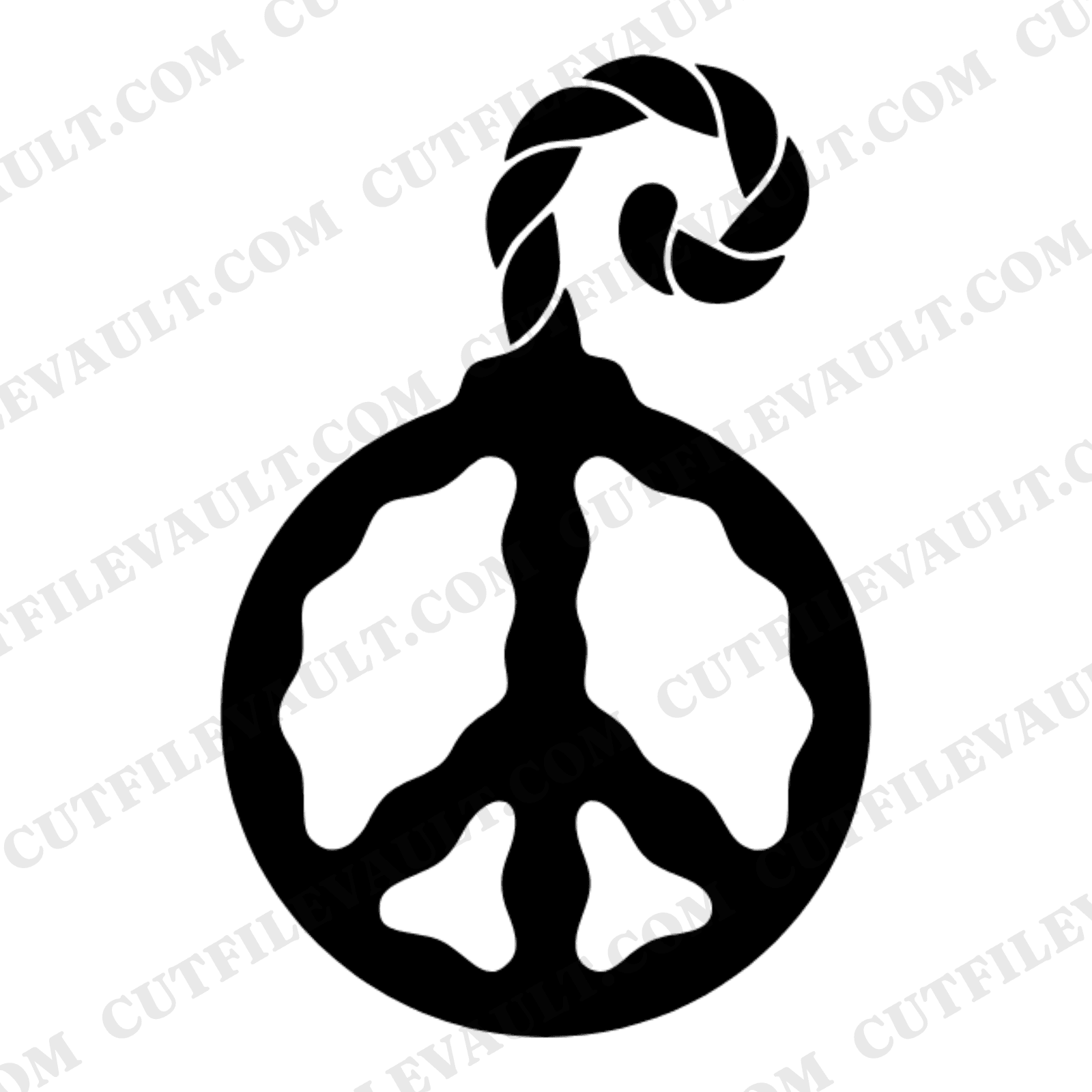 Retro Groovy Peace Sign Firecracker SVG PNG Cut File 70s Patriotic Independence Day 4th of July — view 1