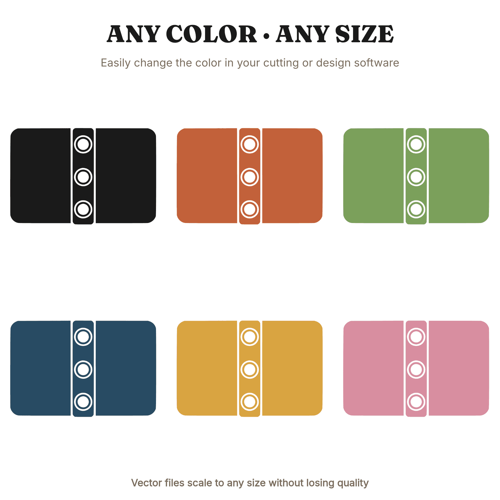 Retro Three Ring Binder SVG PNG, Art Deco Back to School Open Binder Top View Cut File — view 2