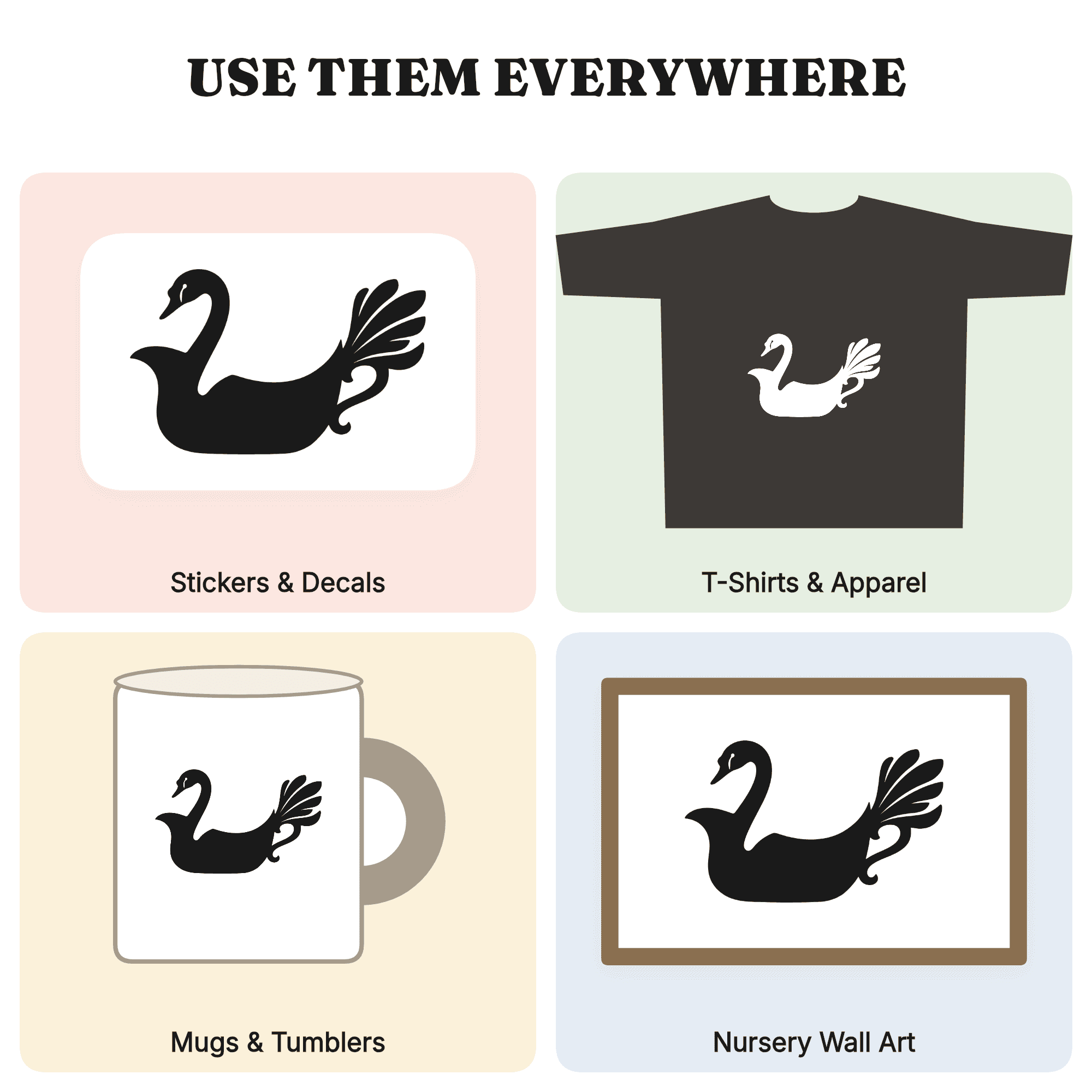 Gravy Boat Swan SVG PNG Thanksgiving Silhouette Cut File Boho Fall Kitchen Decor Cricut Design — view 3