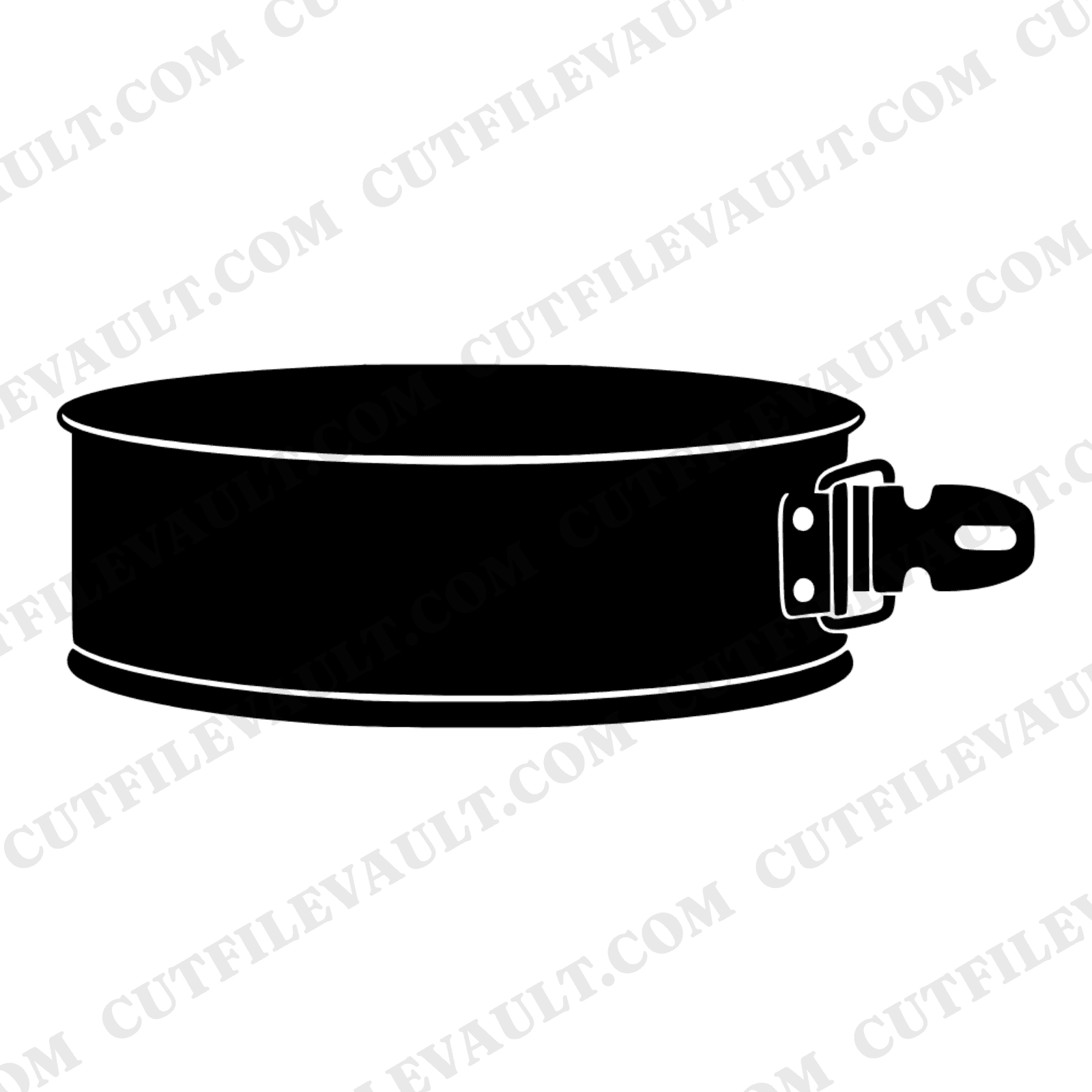 Springform Pan SVG PNG, Nordic Baking Silhouette, Cheesecake Day Clipart, Kitchen Cut File — view 1
