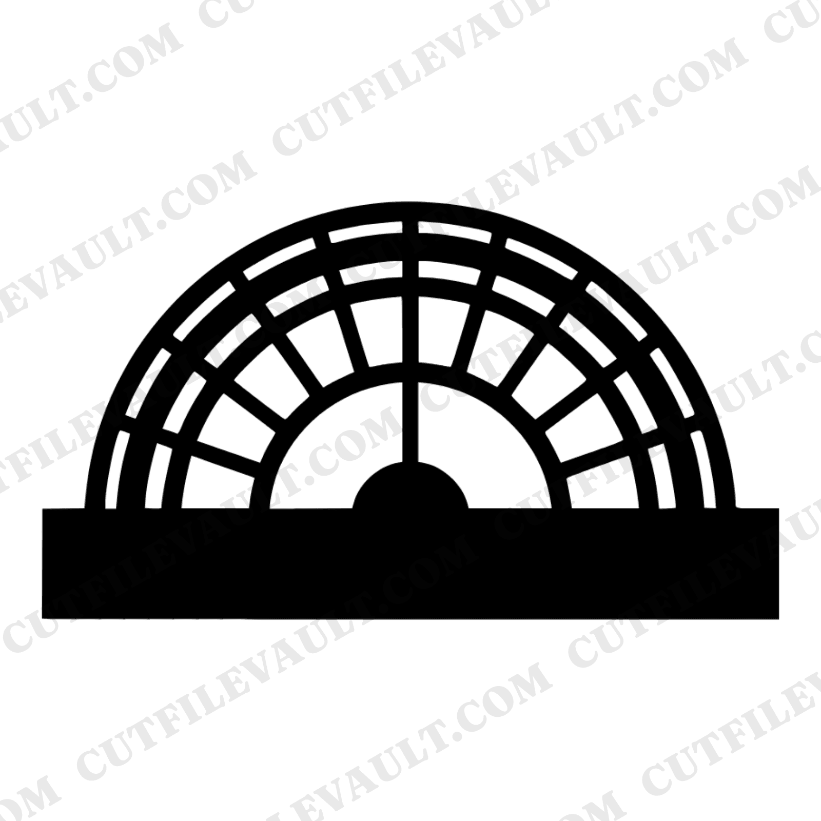 Minimalist Protractor SVG PNG, Geometry Back to School Cut File, Math Teacher Classroom Decor Design — view 1