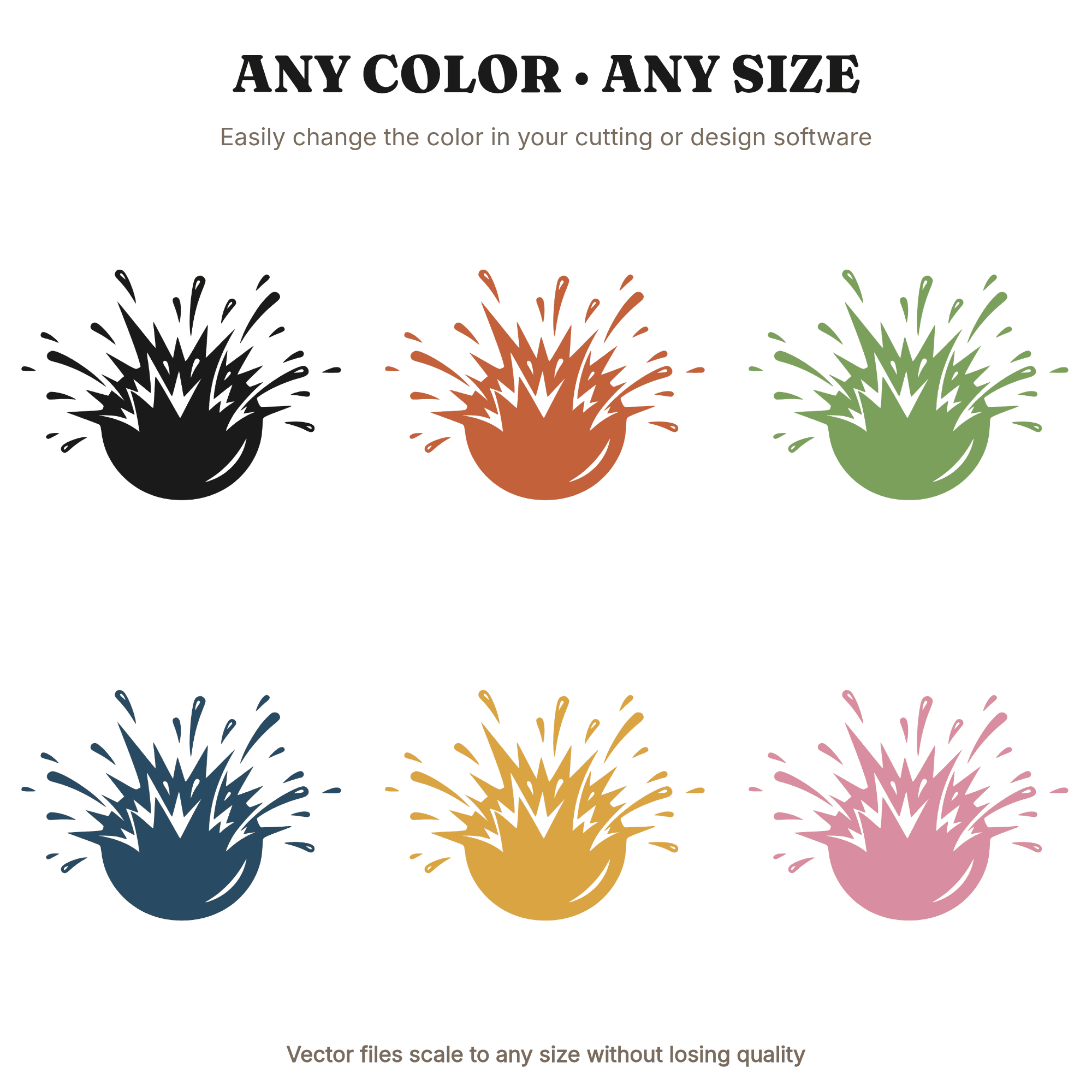 Exploding Tomato SVG PNG, Firework Tomato Cut File, Fourth of July Garden SVG, BBQ Decor Silhouette — view 2