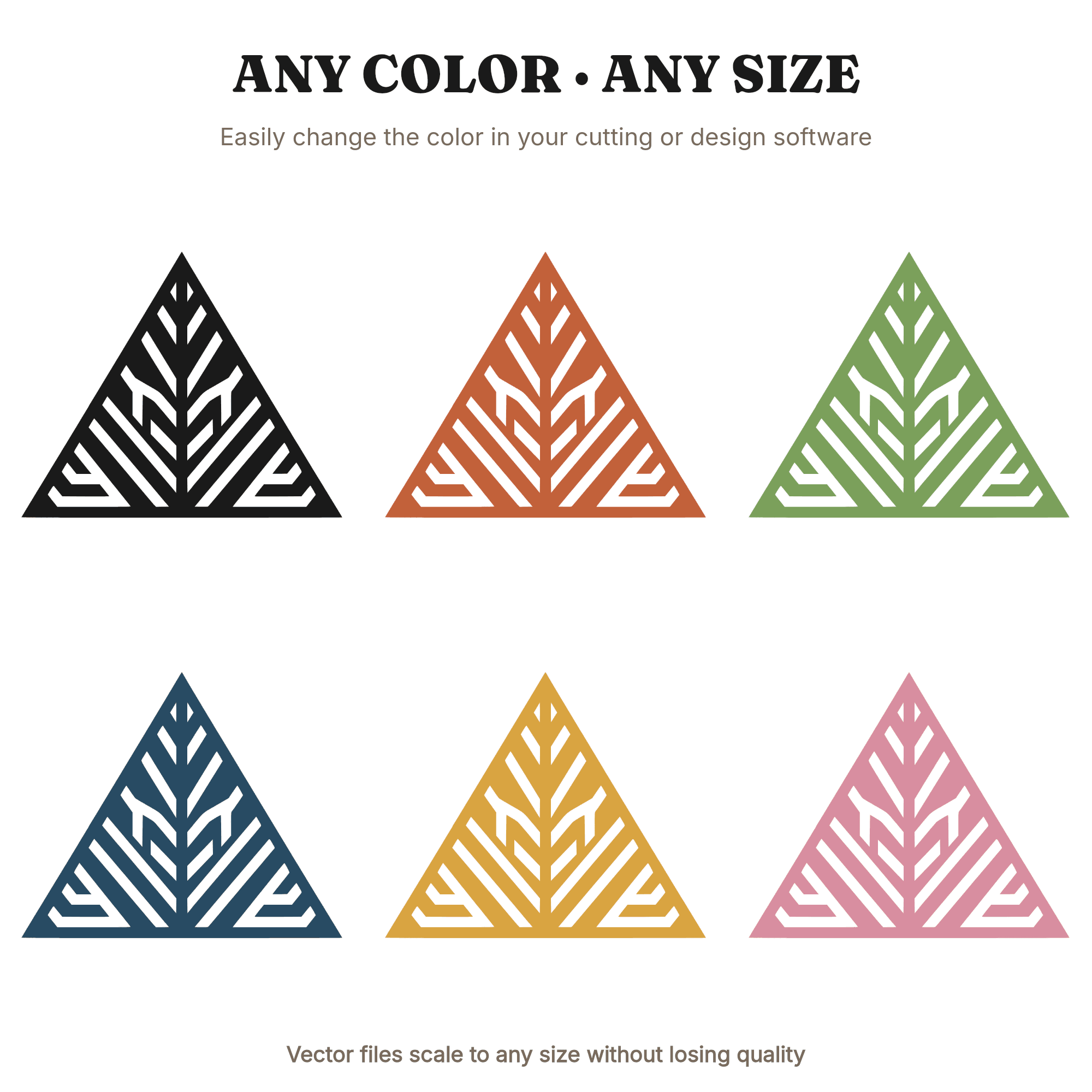 Art Deco Flag Triangle SVG PNG, Patriotic Chevron Layers Cut File, Ceremonial Flag Design — view 2
