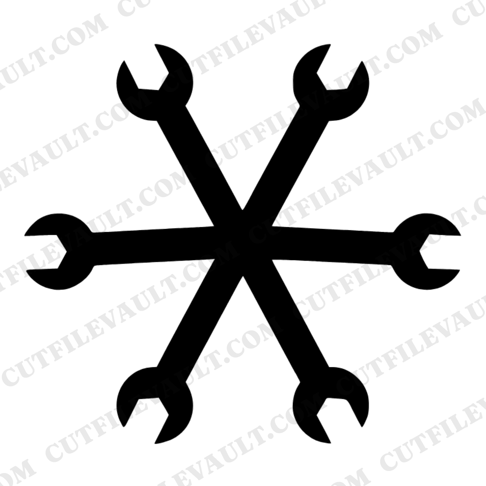 Labor Day Wreath SVG PNG, Wrench Mandala Cut File, Skilled Trades Worker Gift, Mechanic Tool Design — view 1