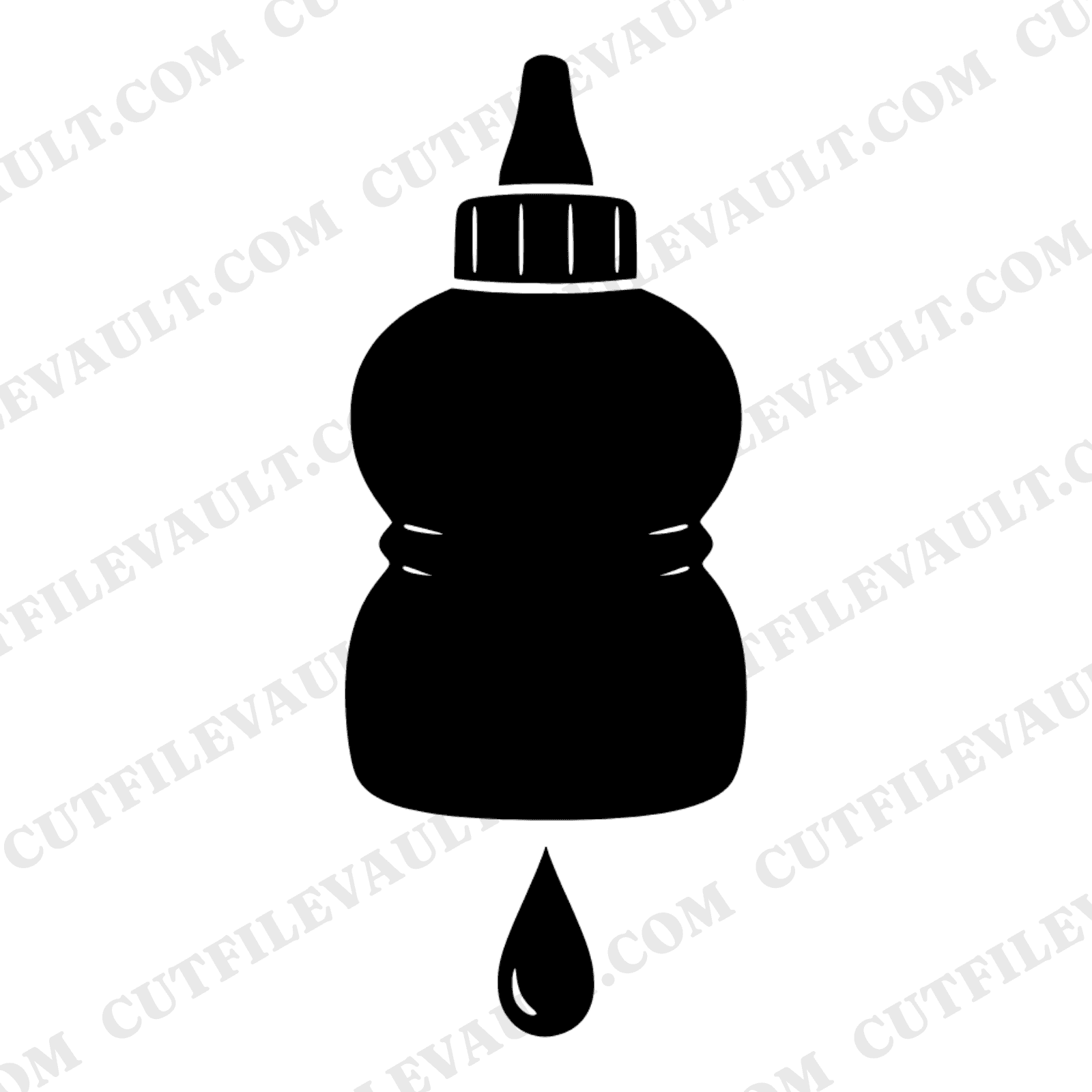 Chubby School Glue Bottle SVG PNG, Back to School Cut File, Teacher Craft Design, Classroom Decor — view 1