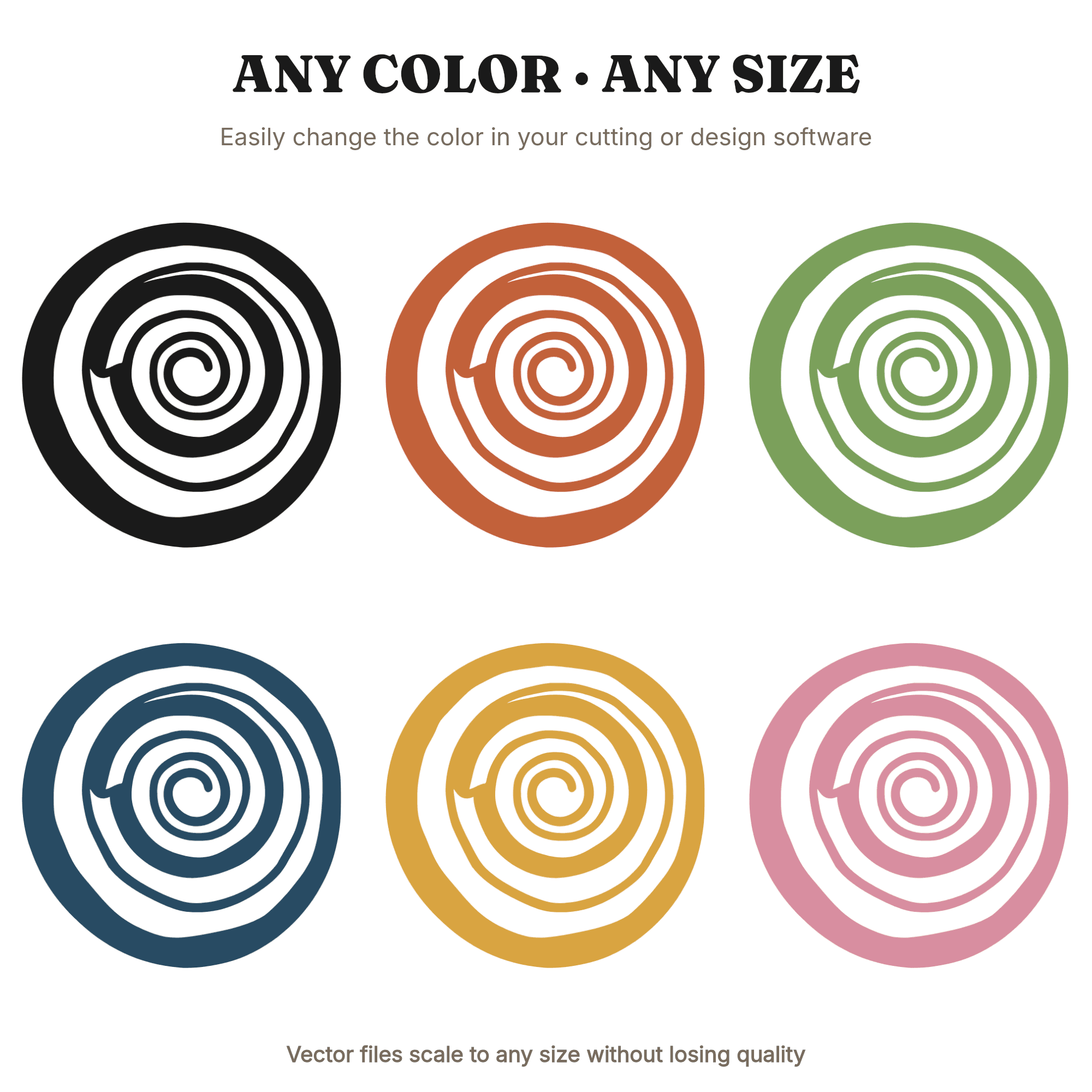 Watermelon Rind Nautilus Spiral SVG PNG Summer Cottagecore Silhouette Cut File National Watermelon Day — view 2