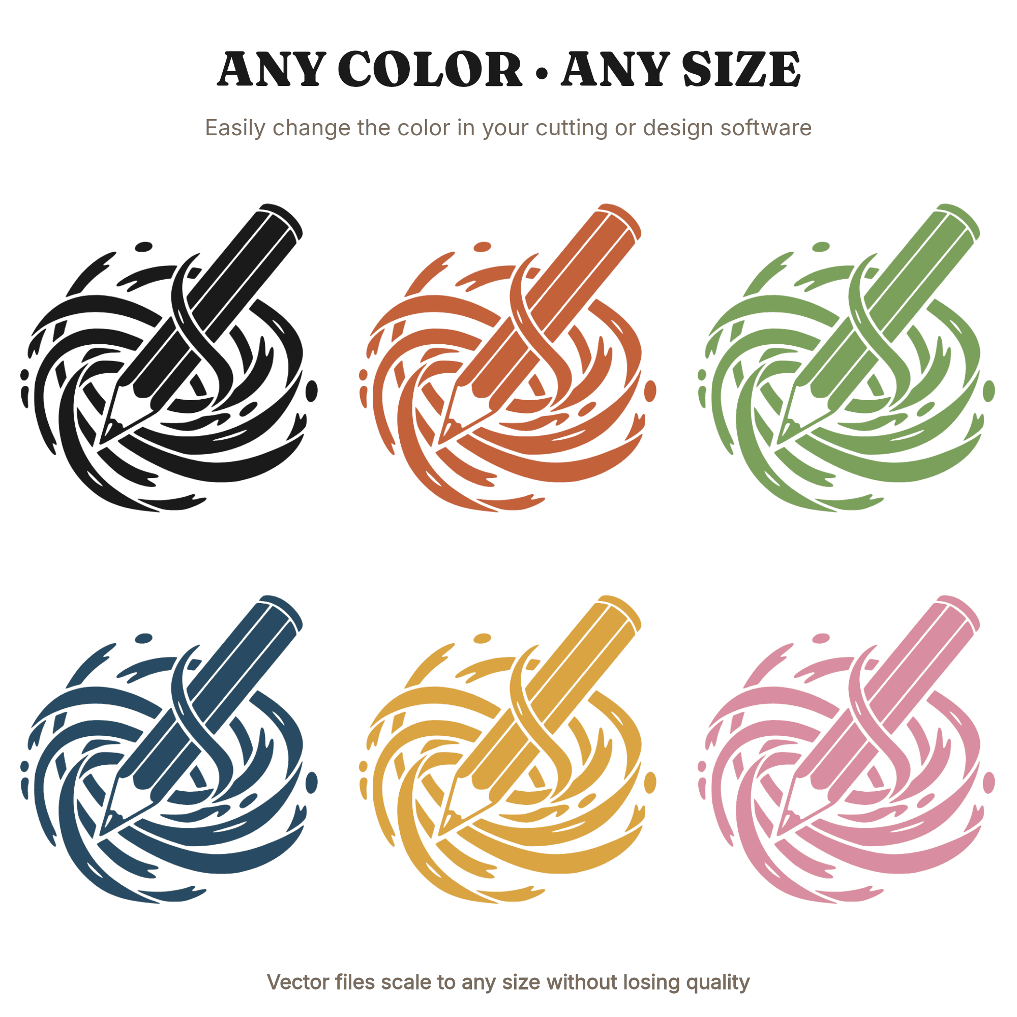 Carpenter Pencil SVG, Wood Shavings PNG, Workshop Tool Cut File, Mentorship Design, Vinyl Decal — view 2