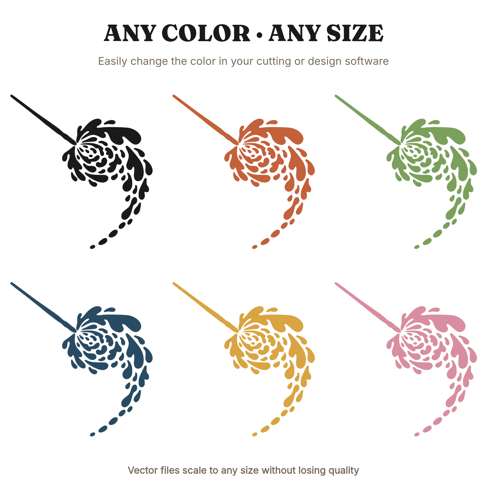 Sparkler Wand SVG PNG, Fairy Spiral Trail Cut File, 4th of July Independence Day Magic Design — view 2