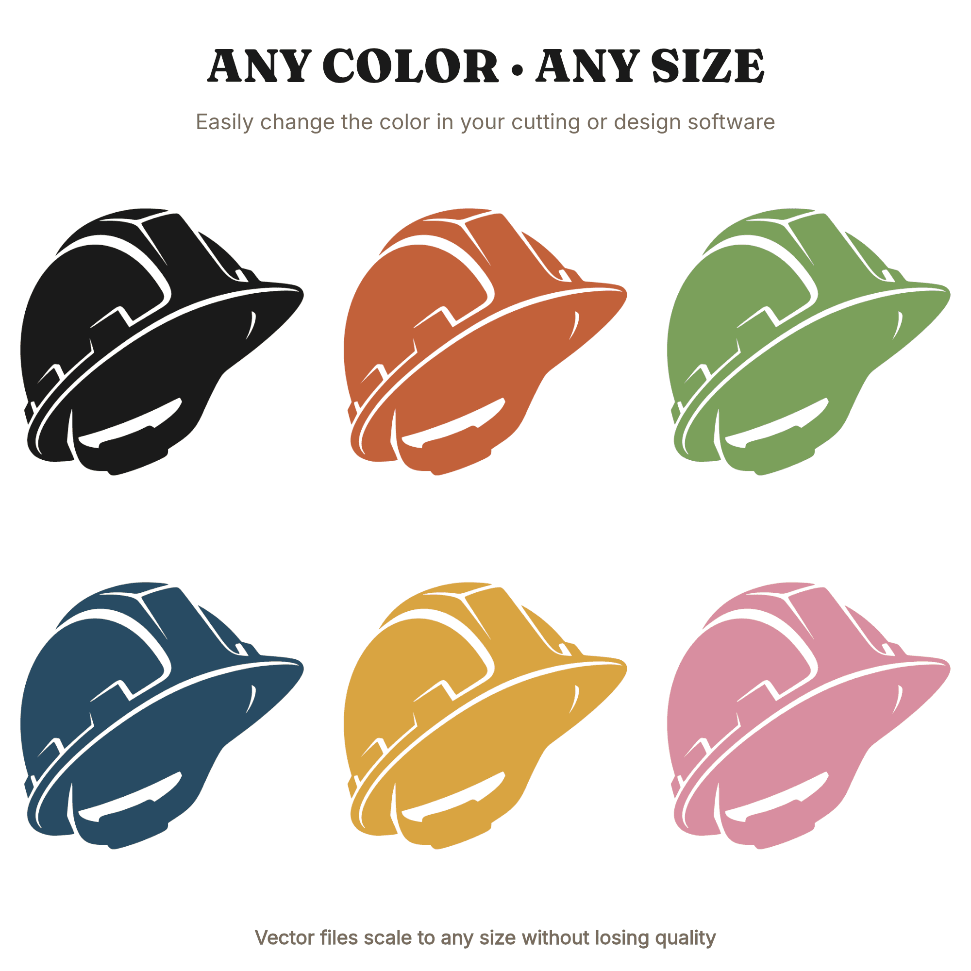 Confident Hard Hat SVG PNG, Construction Worker Silhouette, Labor Day Cut File, Bold Worker Pride Design — view 2