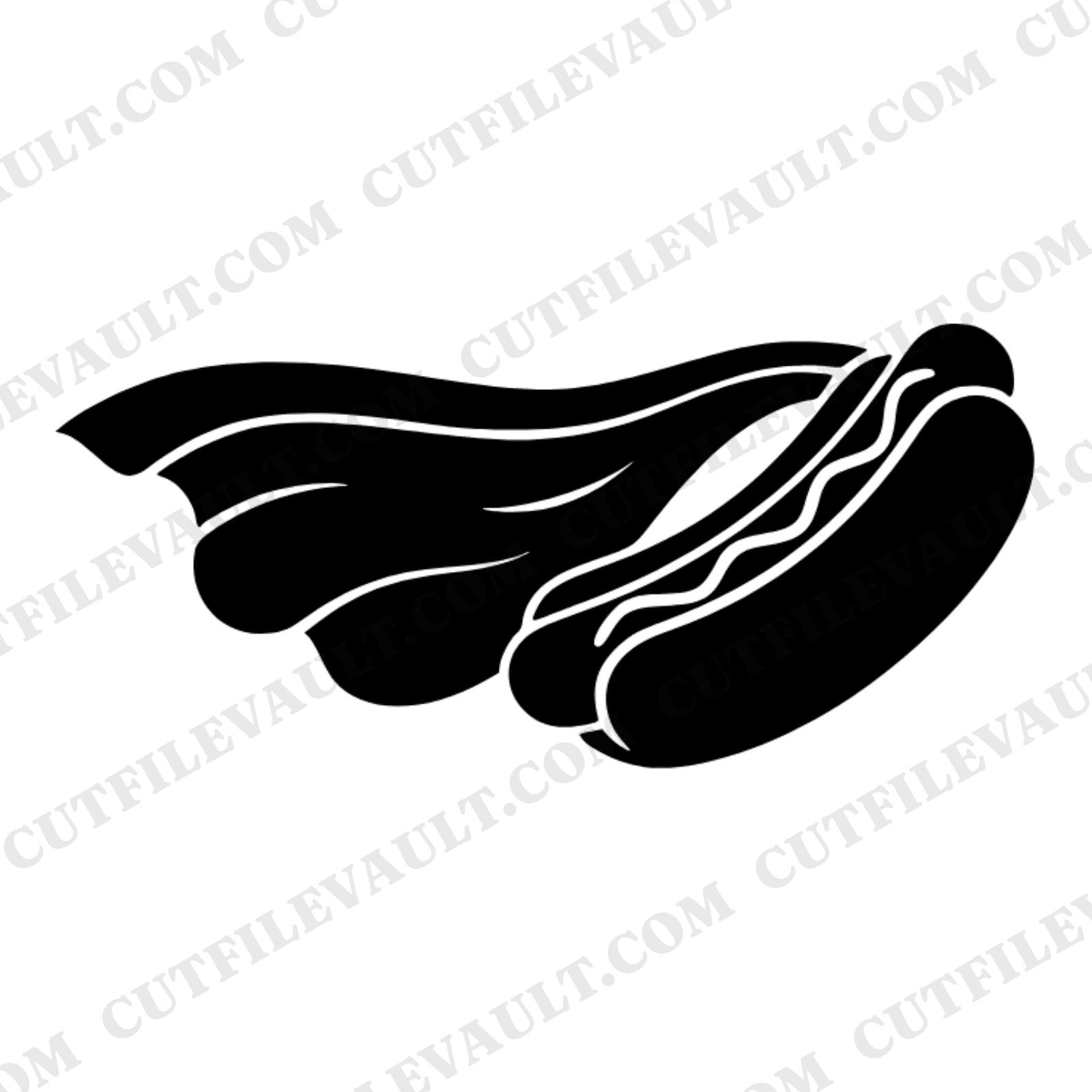 Flying Hotdog SVG PNG, Retro 70s National Hotdog Day, Mustard Cape Superhero Cut File Design — view 1