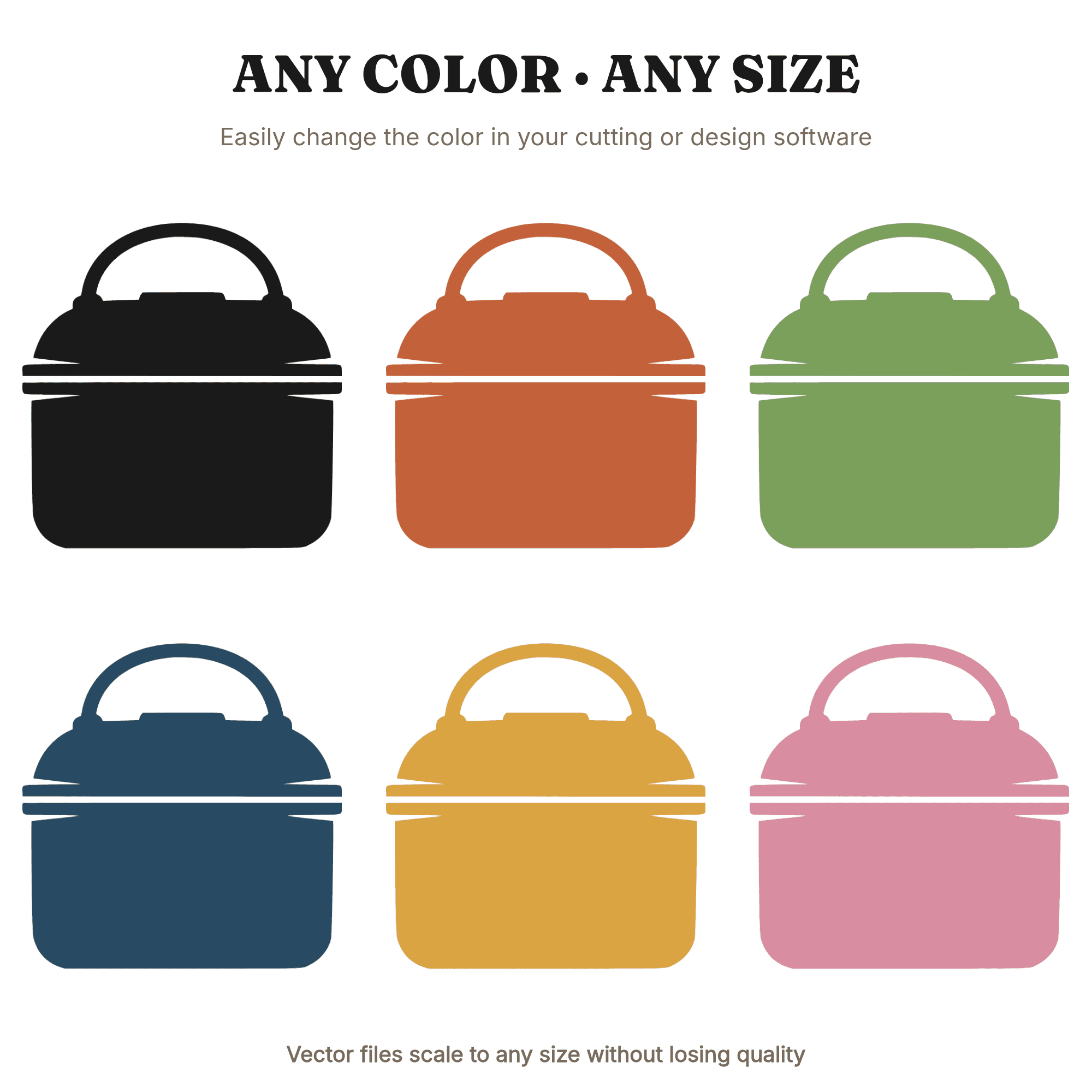 Vintage Lunchbox SVG PNG, Labor Day Silhouette, Retro Lunch Pail Cut File, Worker Appreciation — view 2