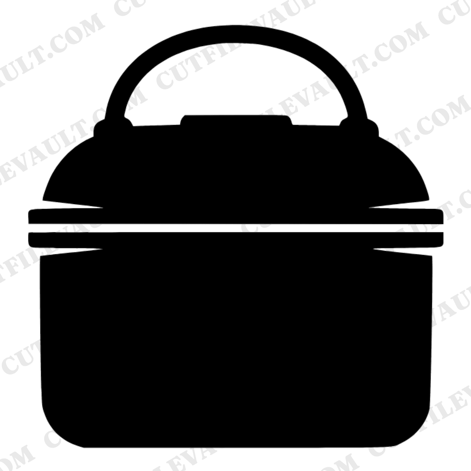 Vintage Lunchbox SVG PNG, Labor Day Silhouette, Retro Lunch Pail Cut File, Worker Appreciation — view 1