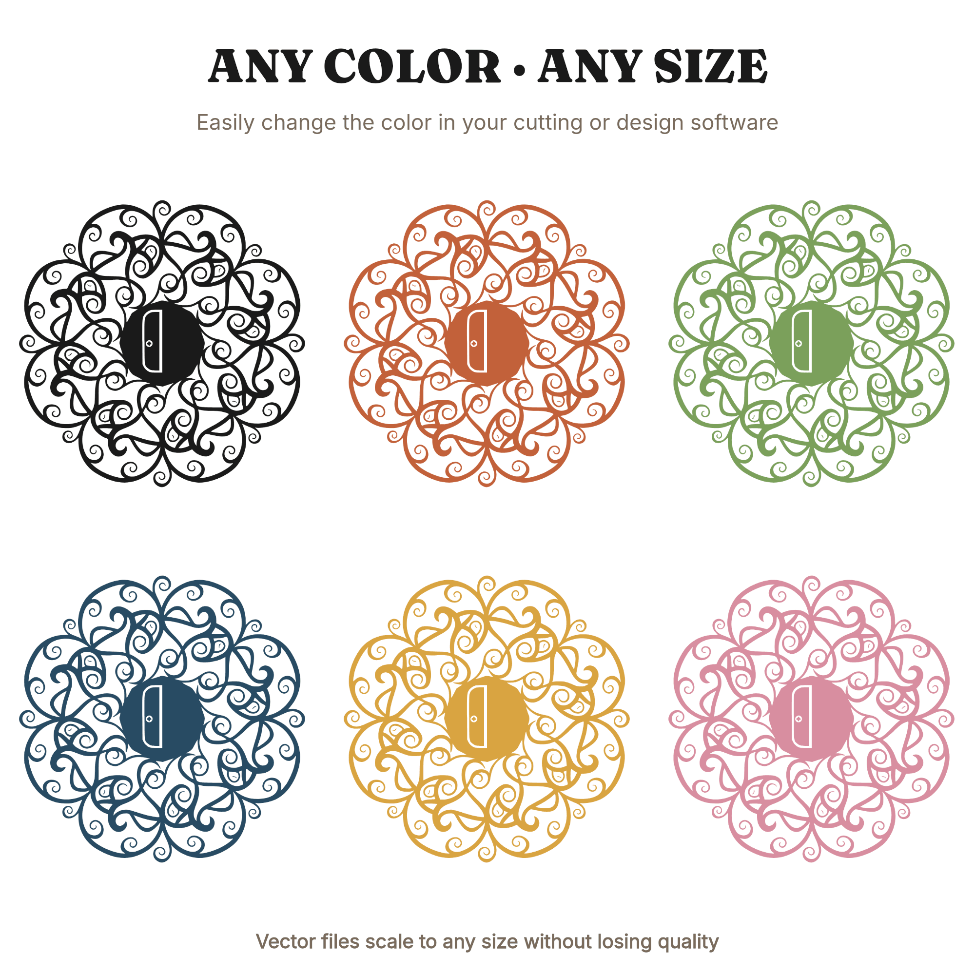Pencil Shavings Mandala SVG PNG Back to School Teacher Gift Cut File Boho Organic Design — view 2