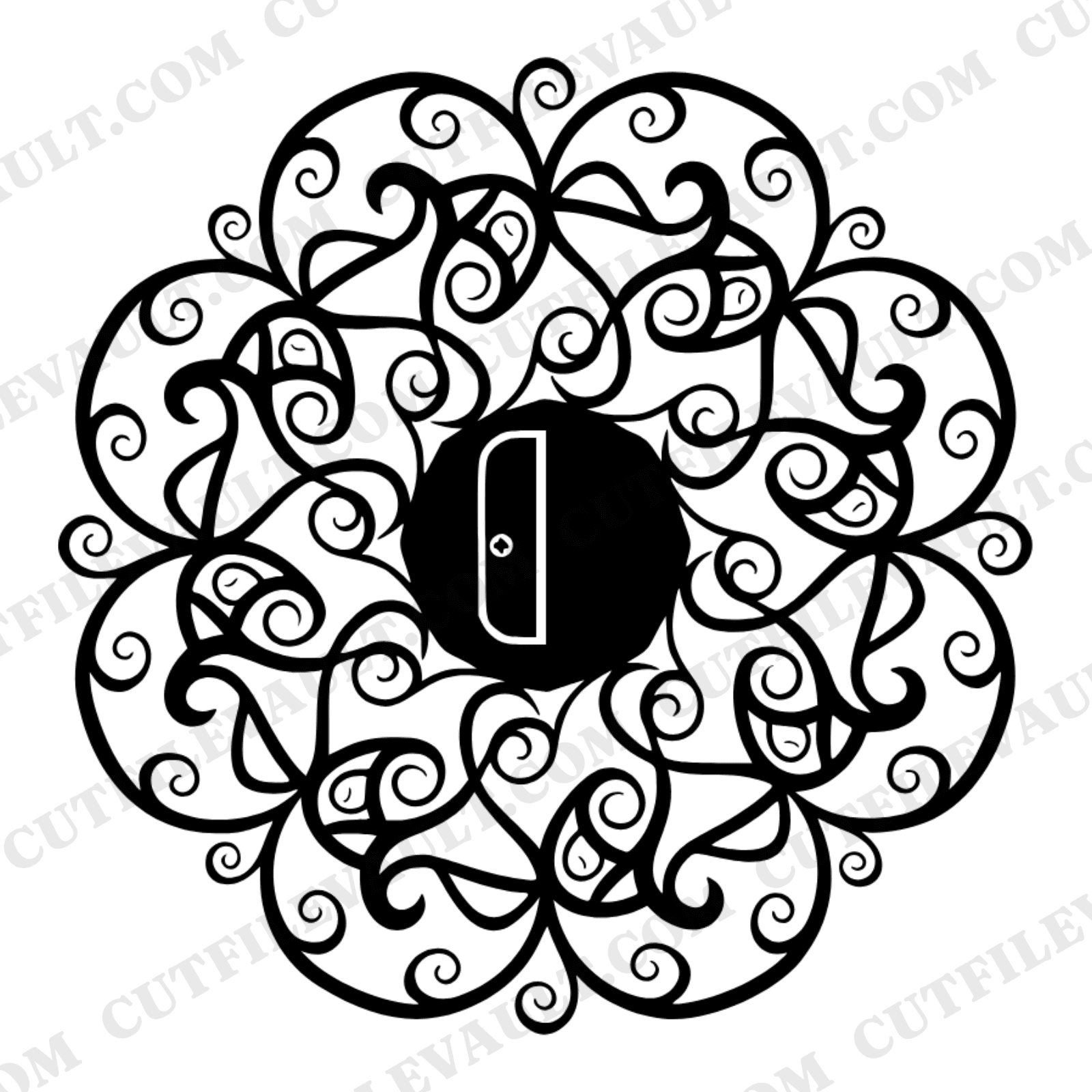 Pencil Shavings Mandala SVG PNG Back to School Teacher Gift Cut File Boho Organic Design — view 1
