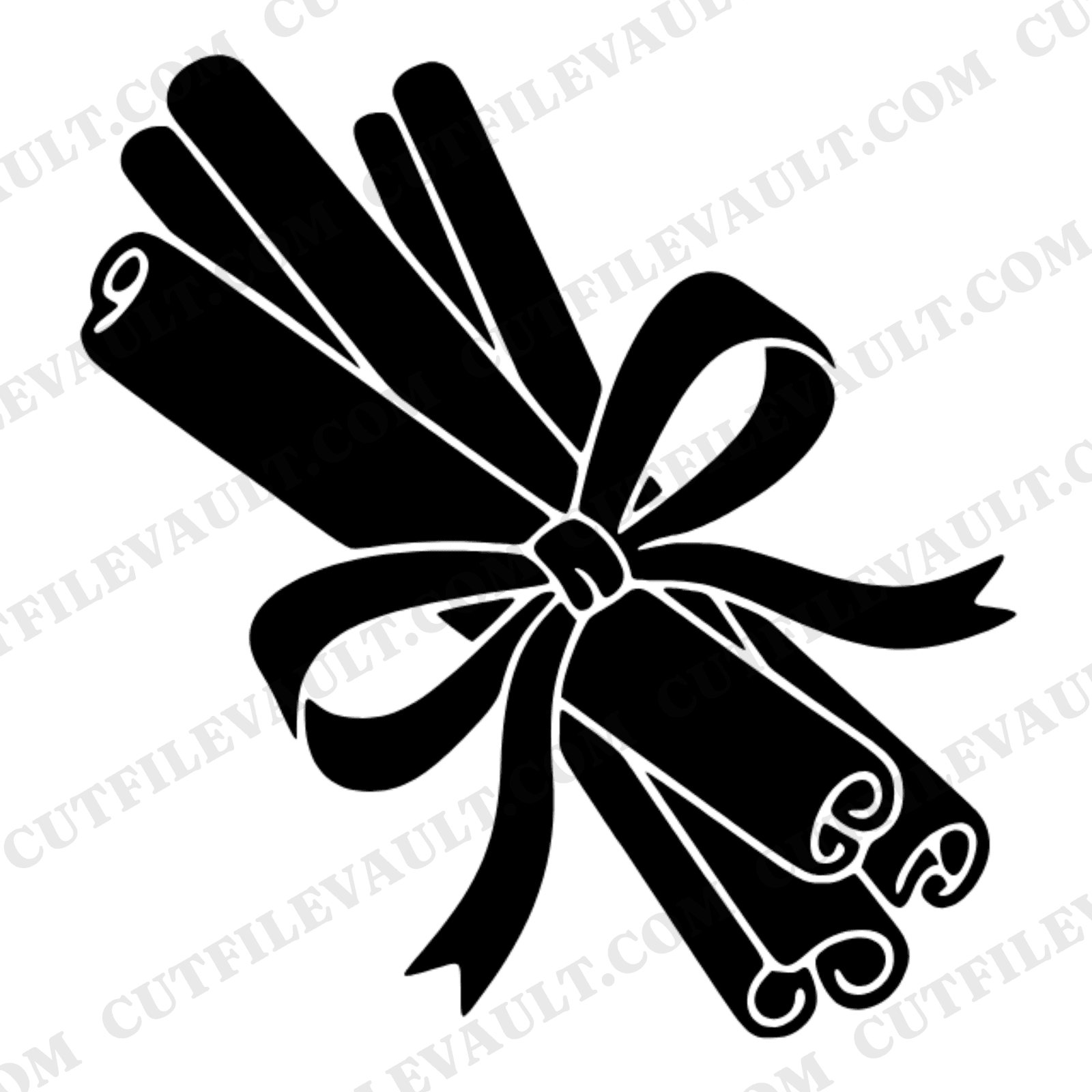 Autumn Cinnamon Stick Bundle SVG PNG, Mid-Century Fall Decor Cut File, Pumpkin Spice Season Design — view 1